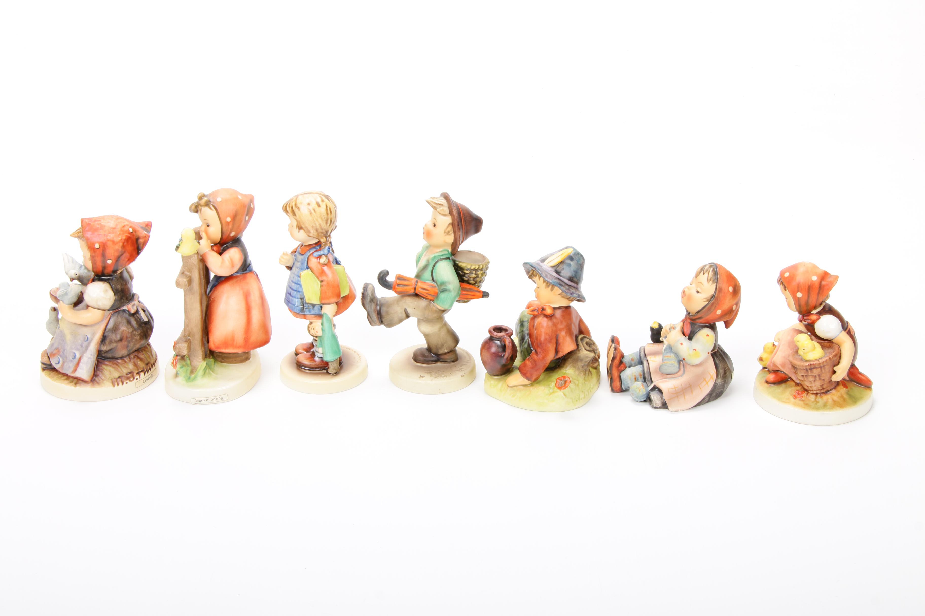 Goebel "Chick Girl", "Happy Pastime" and Other Porcelain Hummel Figurines