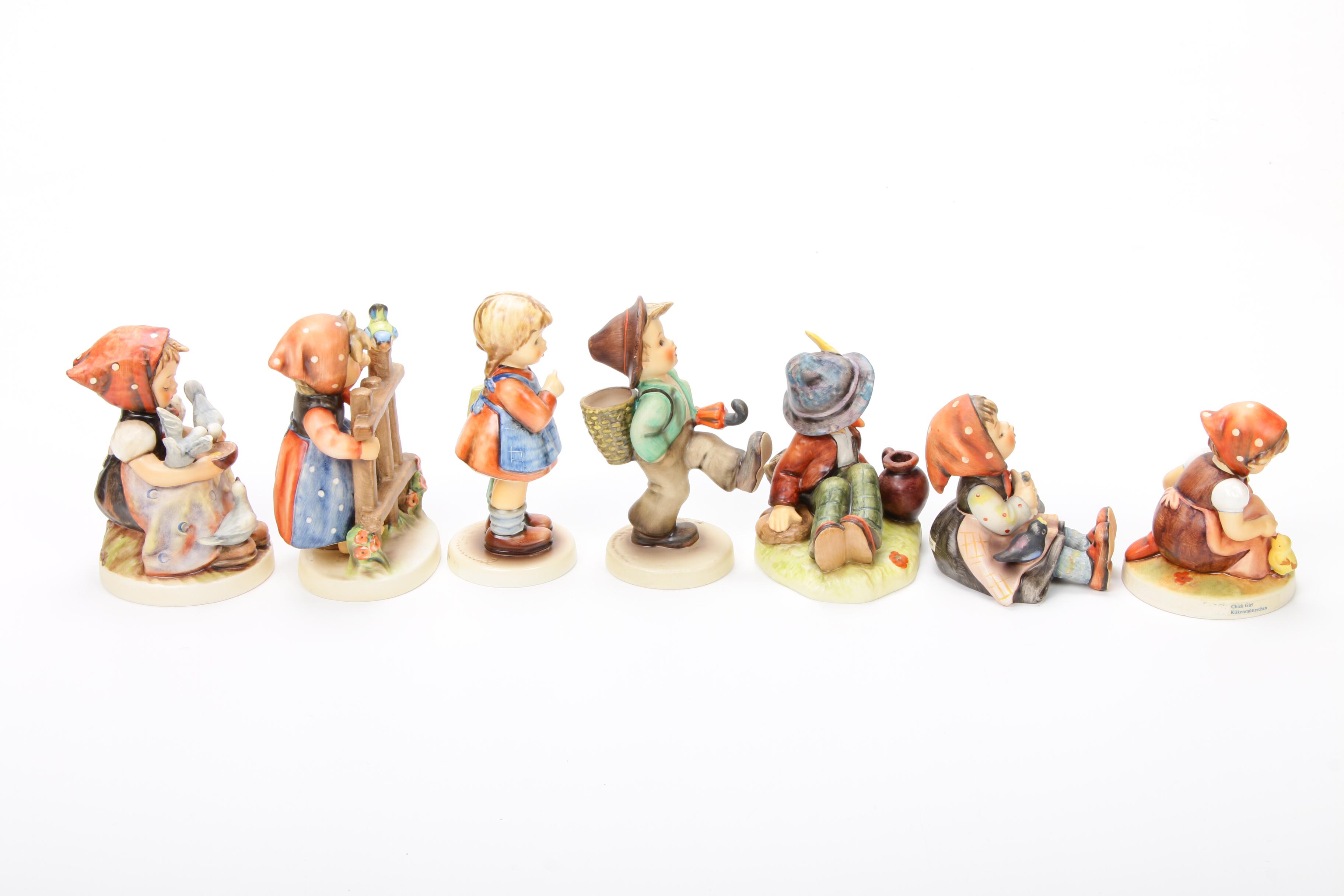 Goebel "Chick Girl", "Happy Pastime" and Other Porcelain Hummel Figurines