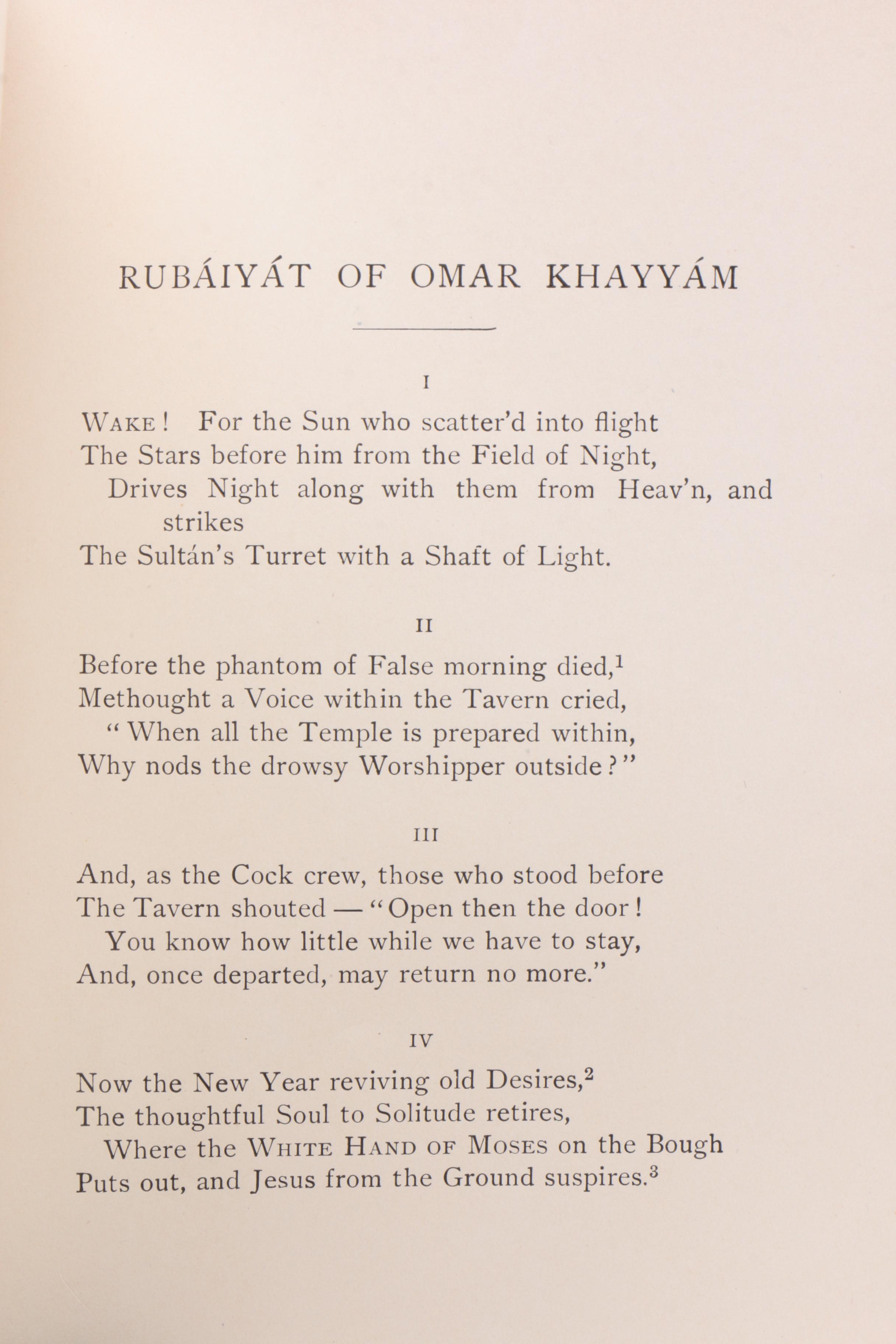 Elihu Vedder Illustrated "Rubáiyát of Omar Khayyám", 1894 Edition