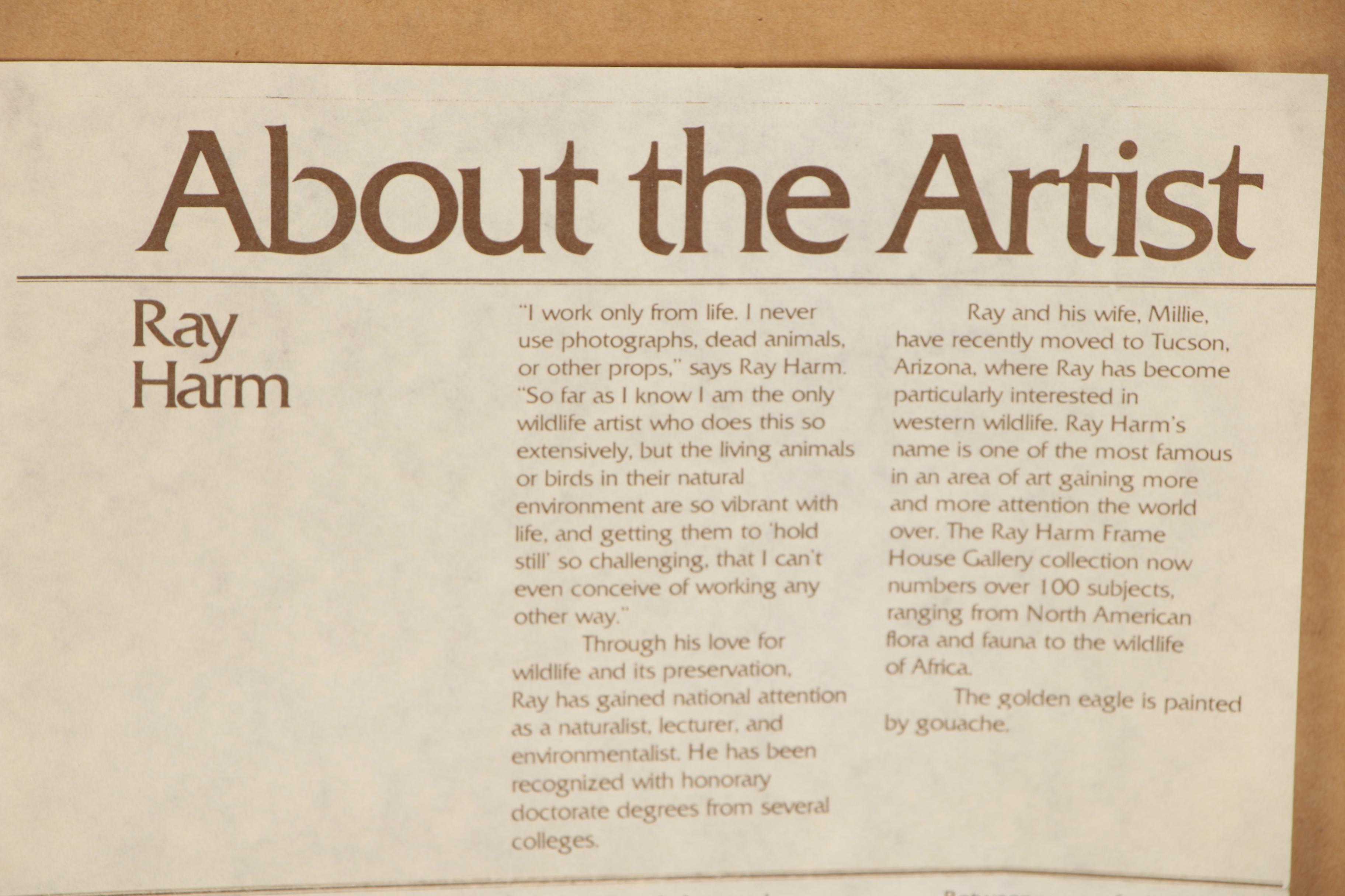 Ray Harm Print "The General Creighton W. Abrams Commemorative Golden Eagle"