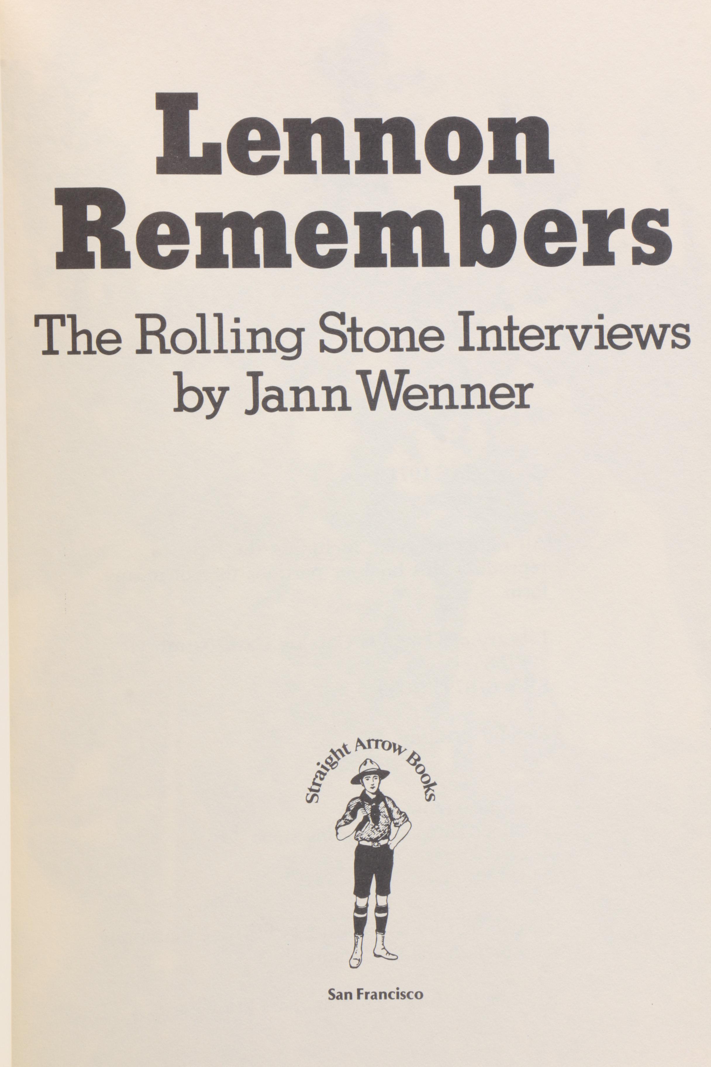 John Lennon Books Including First Edition "The Playboy Interviews" and Others