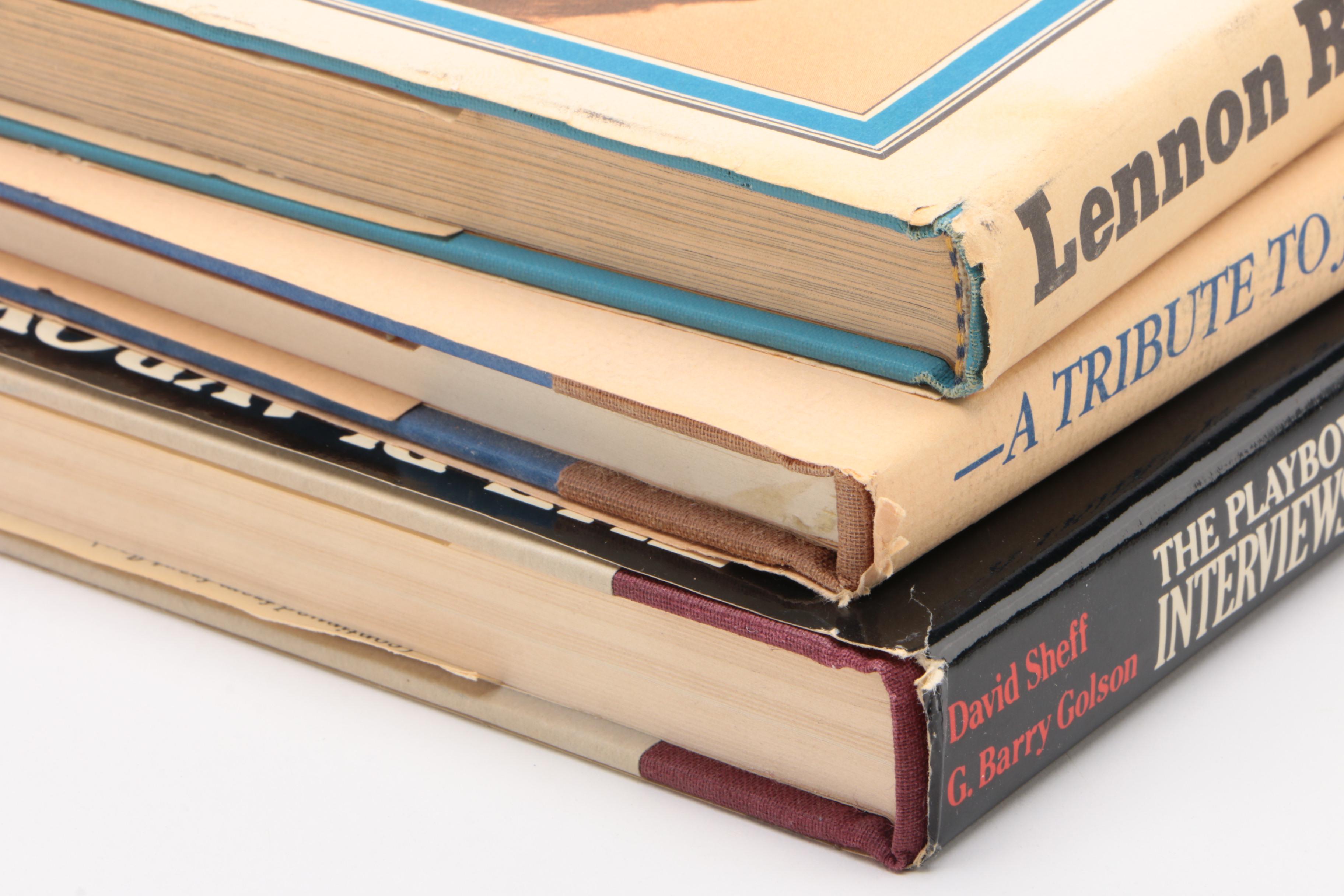 John Lennon Books Including First Edition "The Playboy Interviews" and Others