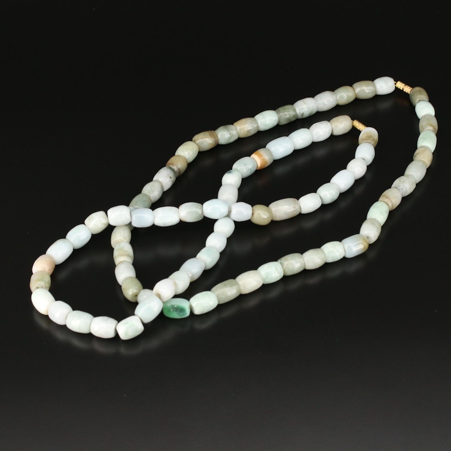 Jadeite Beaded Necklaces
