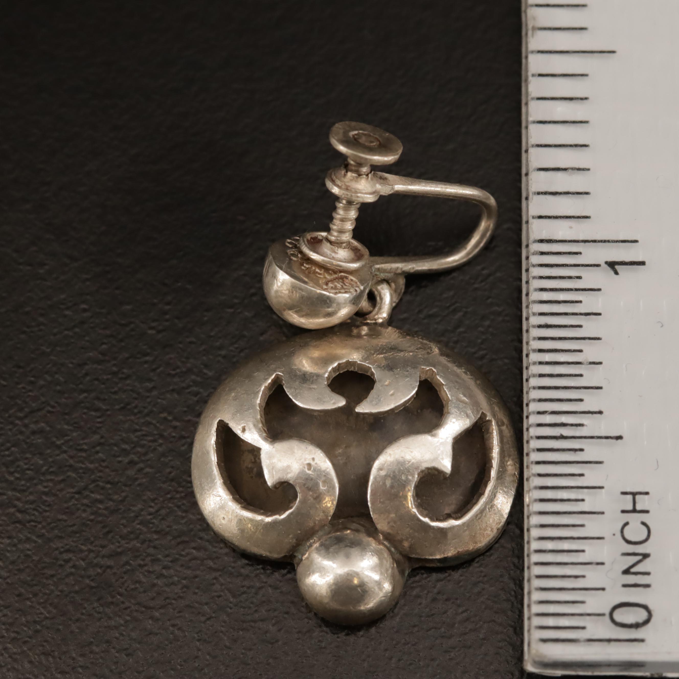 Mexican Ana María Nuñez de Brilanti Sterling  Overlay Bracelet and Earrings