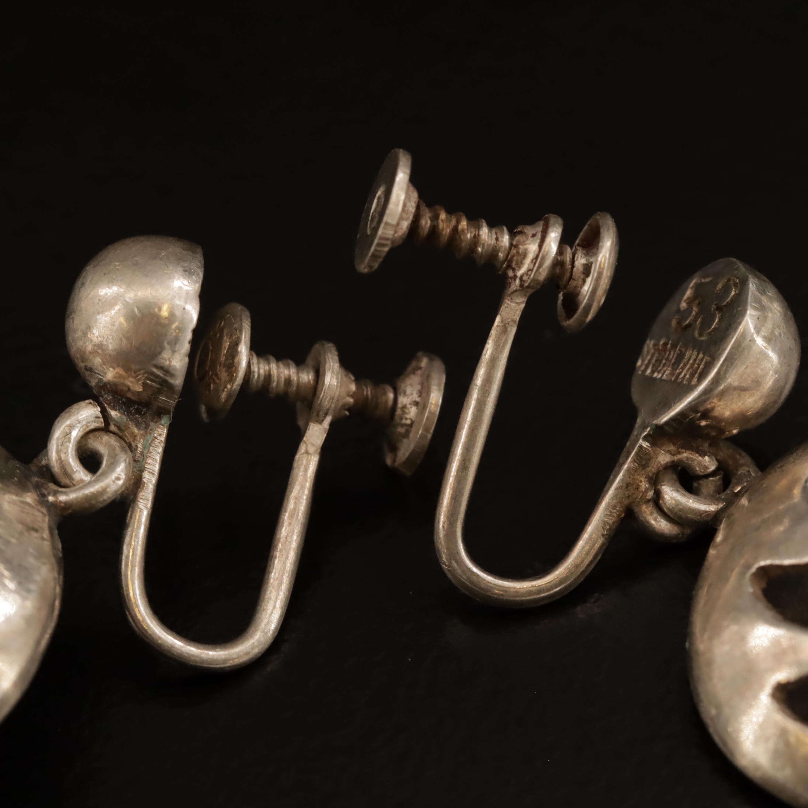 Mexican Ana María Nuñez de Brilanti Sterling  Overlay Bracelet and Earrings