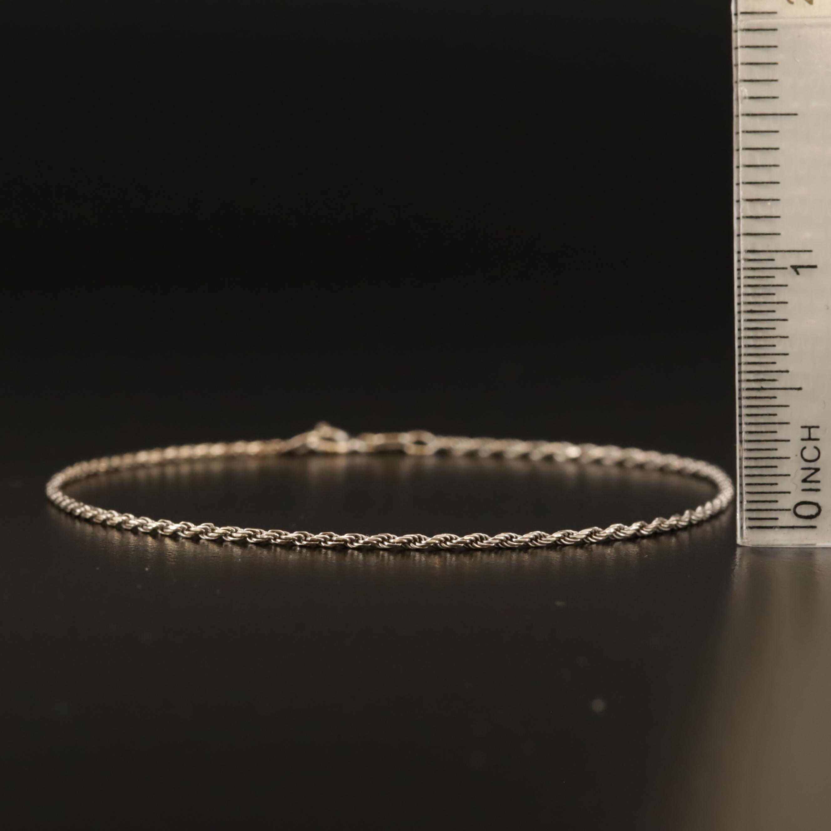 14K Rope Bracelet