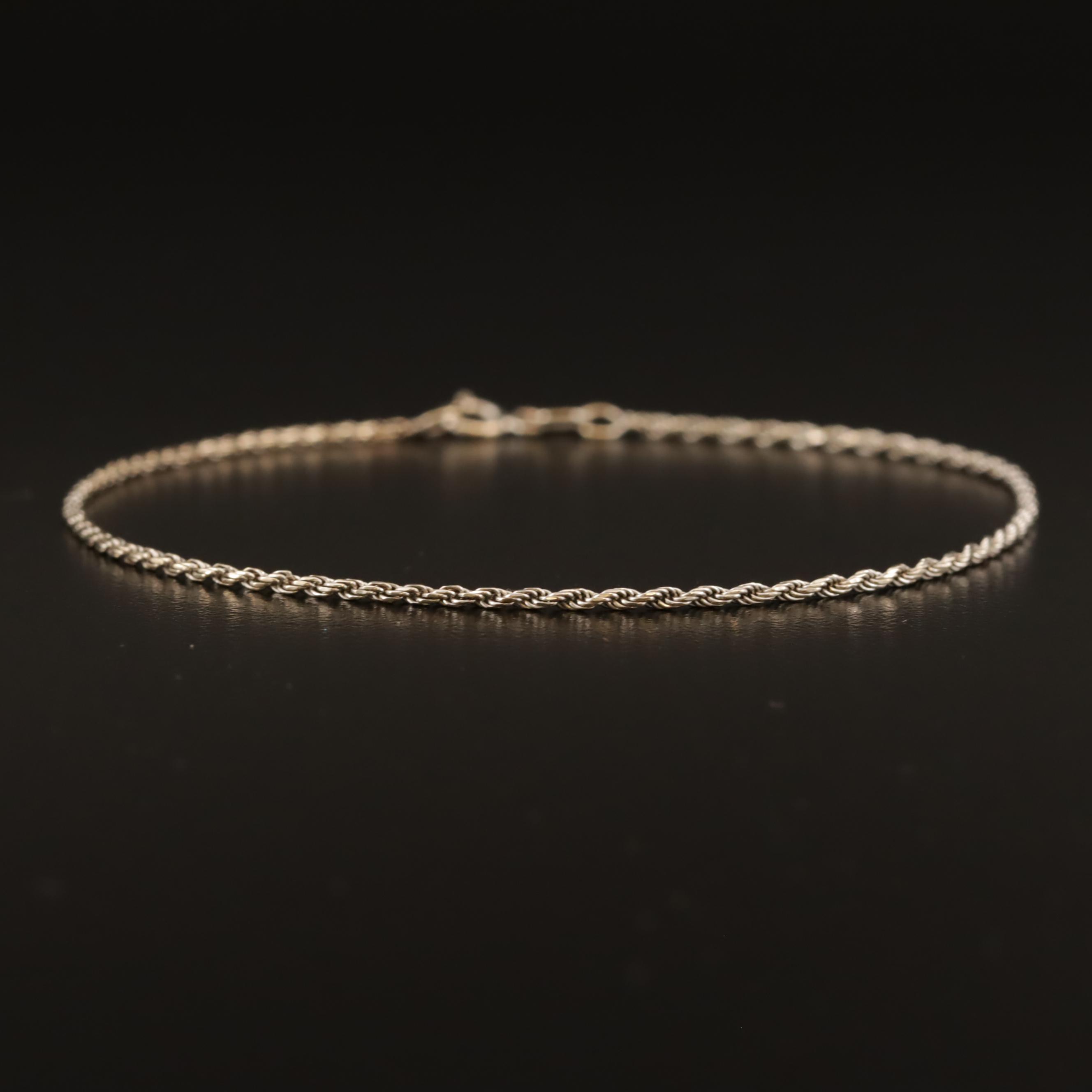 14K Rope Bracelet