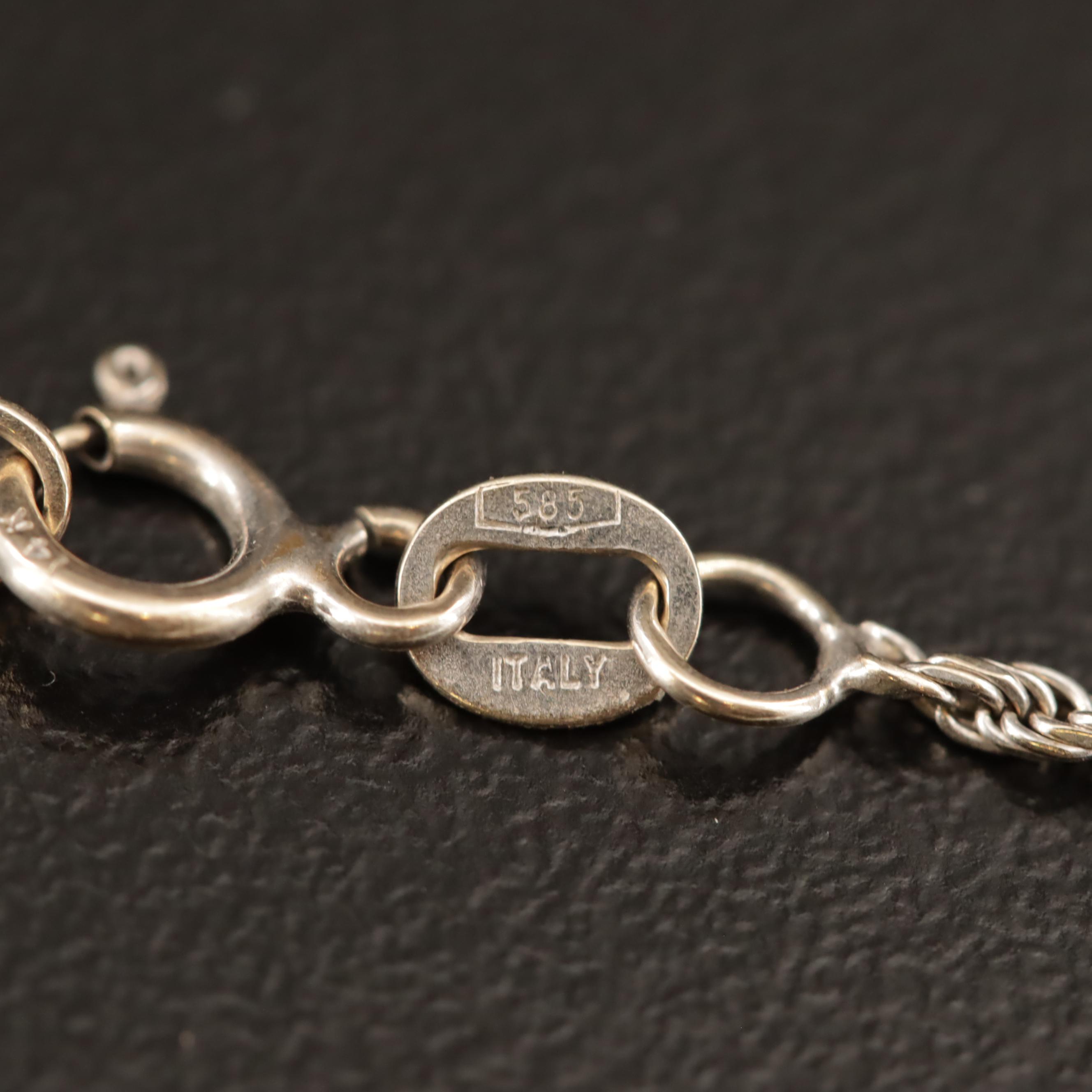 14K Rope Bracelet