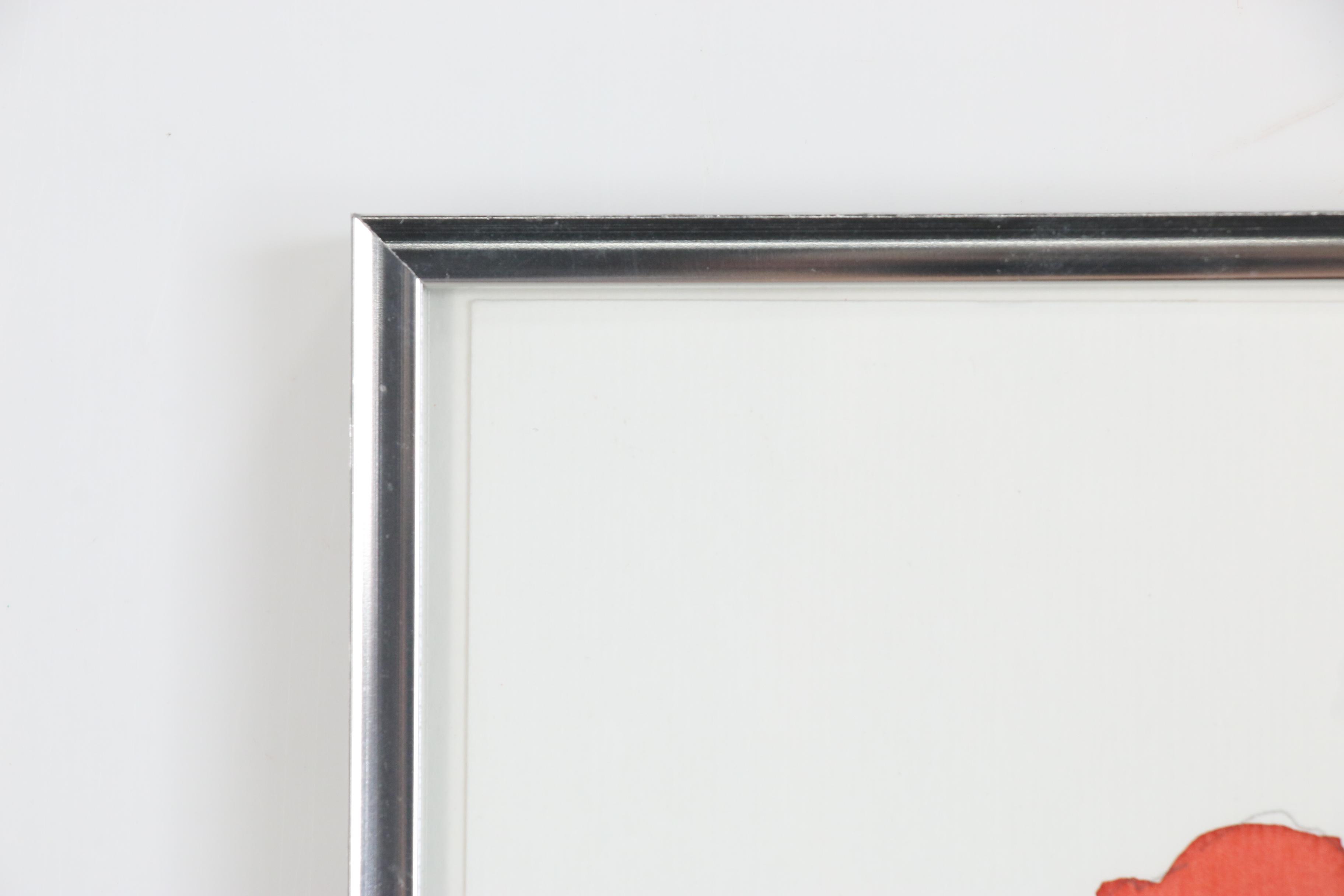 Adelina Quadri Watercolor Painting of Poppy, 1999