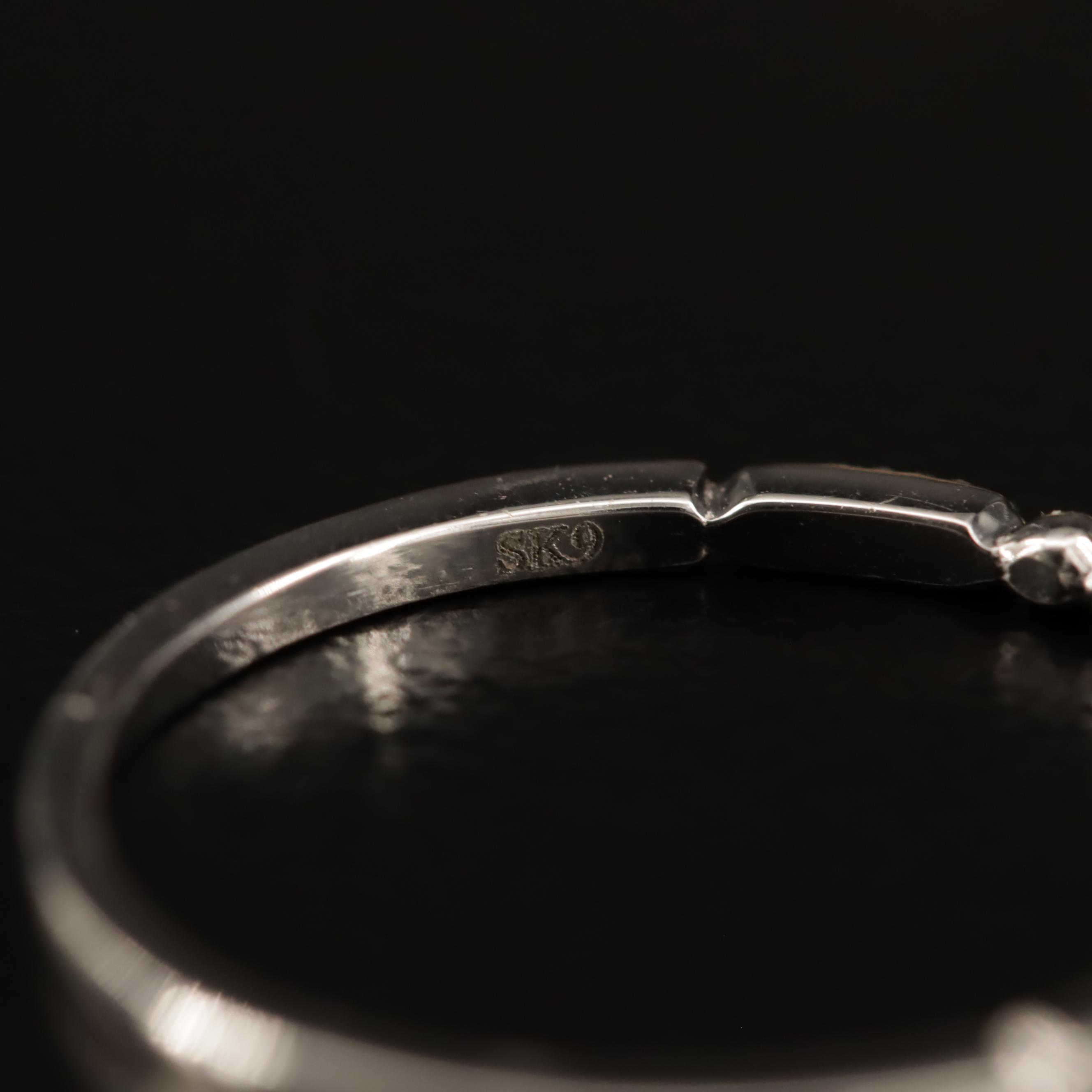 10K Tri-Color Diamond Stackable Rings