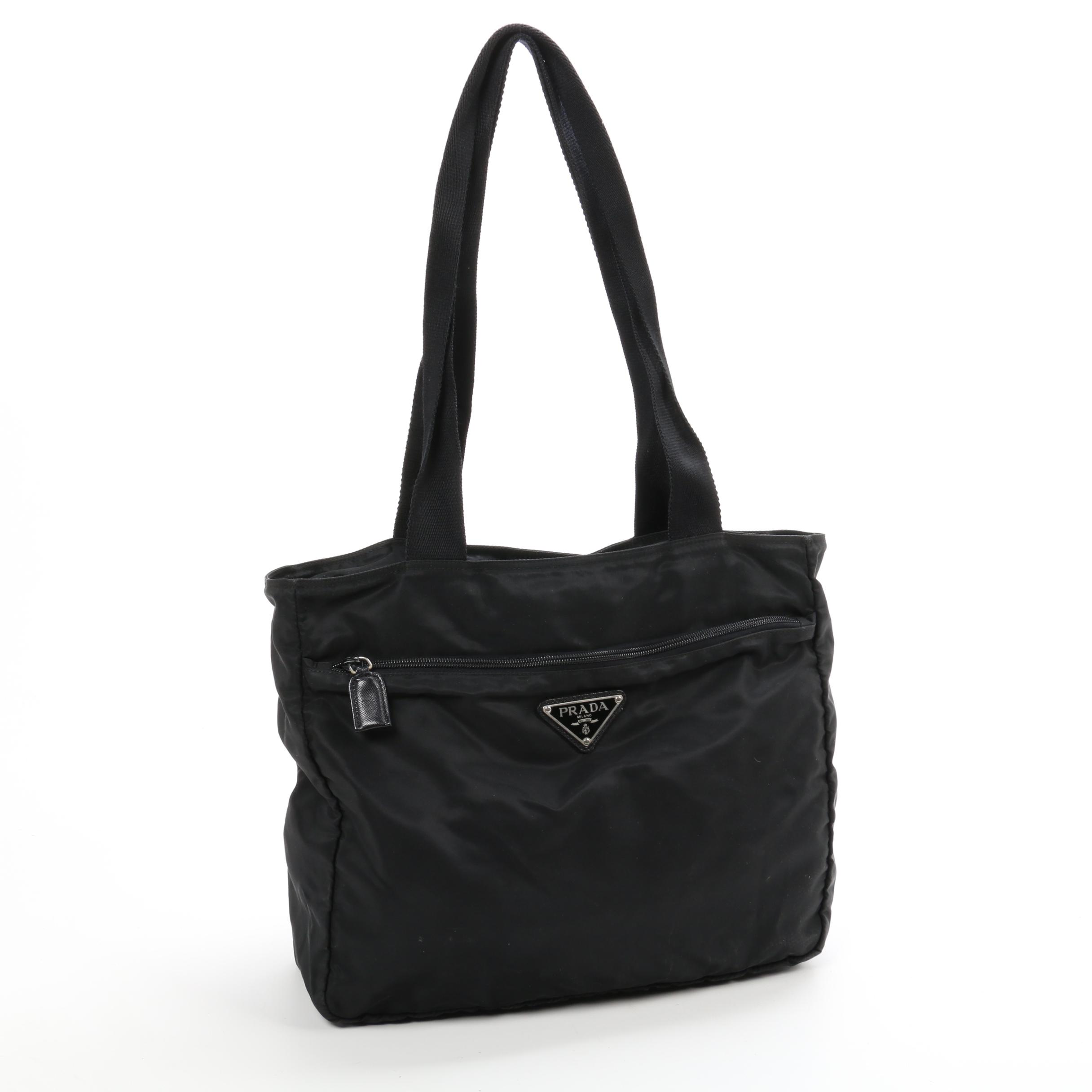 Prada Tote Bag in Black Tessuto Nylon