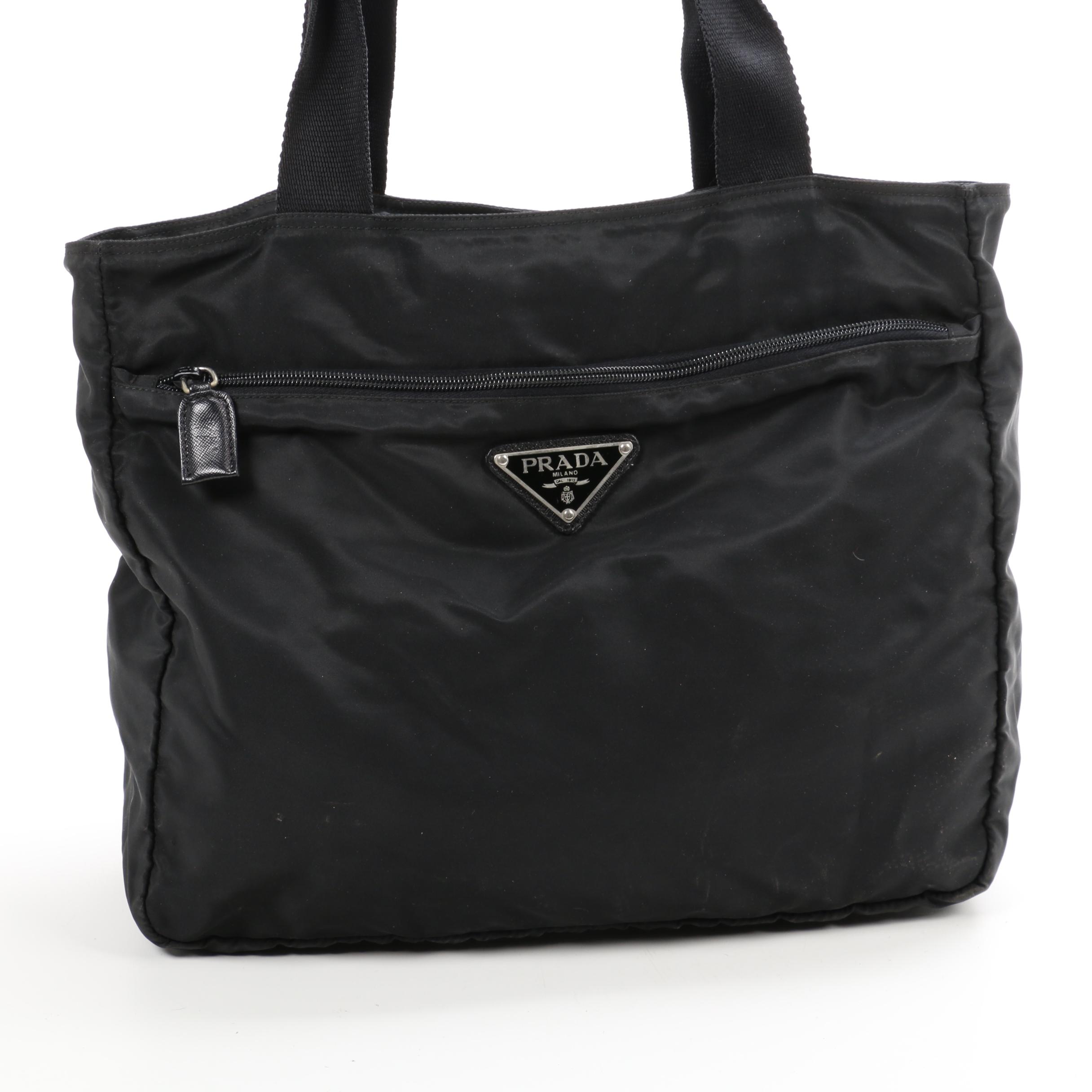 Prada Tote Bag in Black Tessuto Nylon