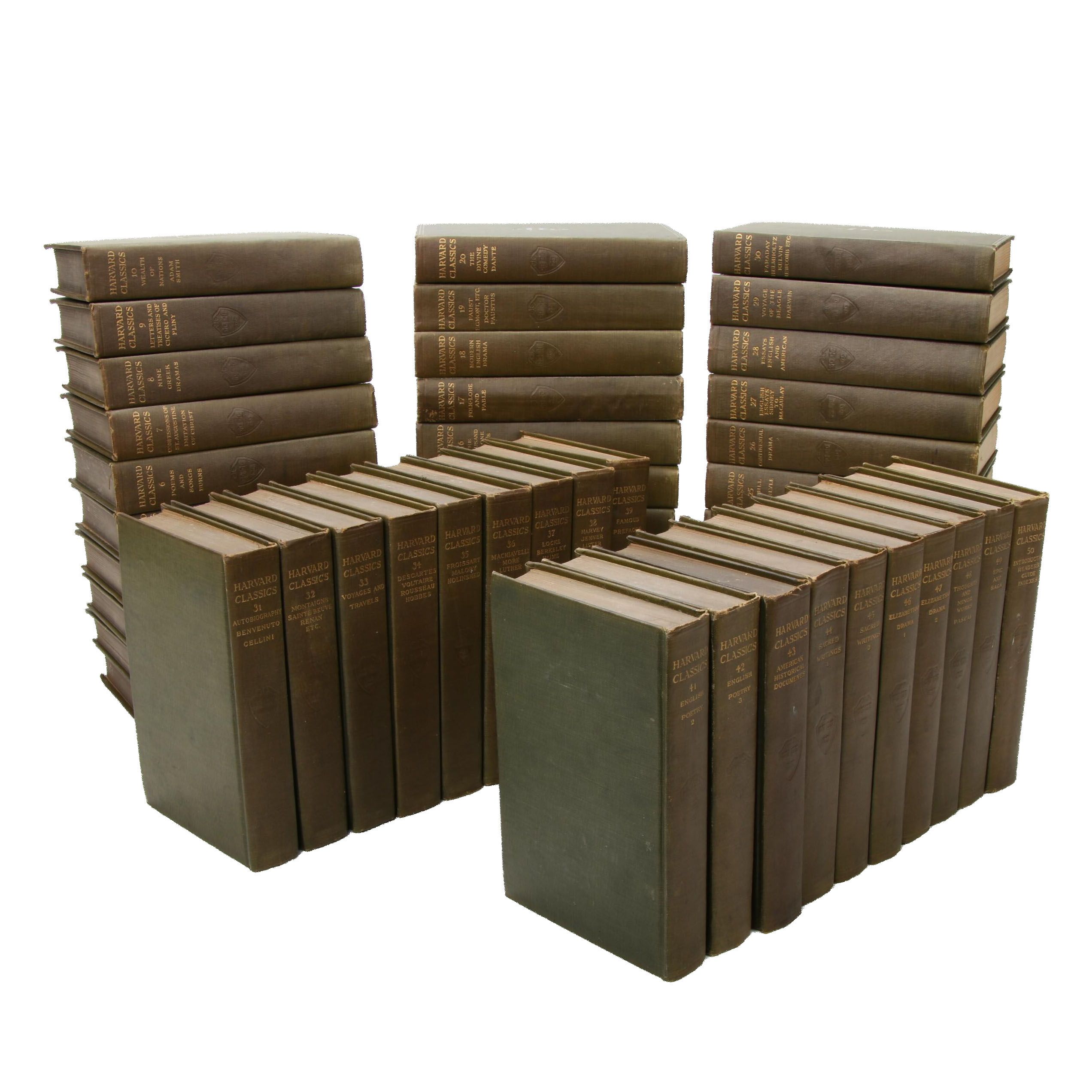 Forty-Nine "The Harvard Classics" Series Edited by Charles W. Eliot, 1909