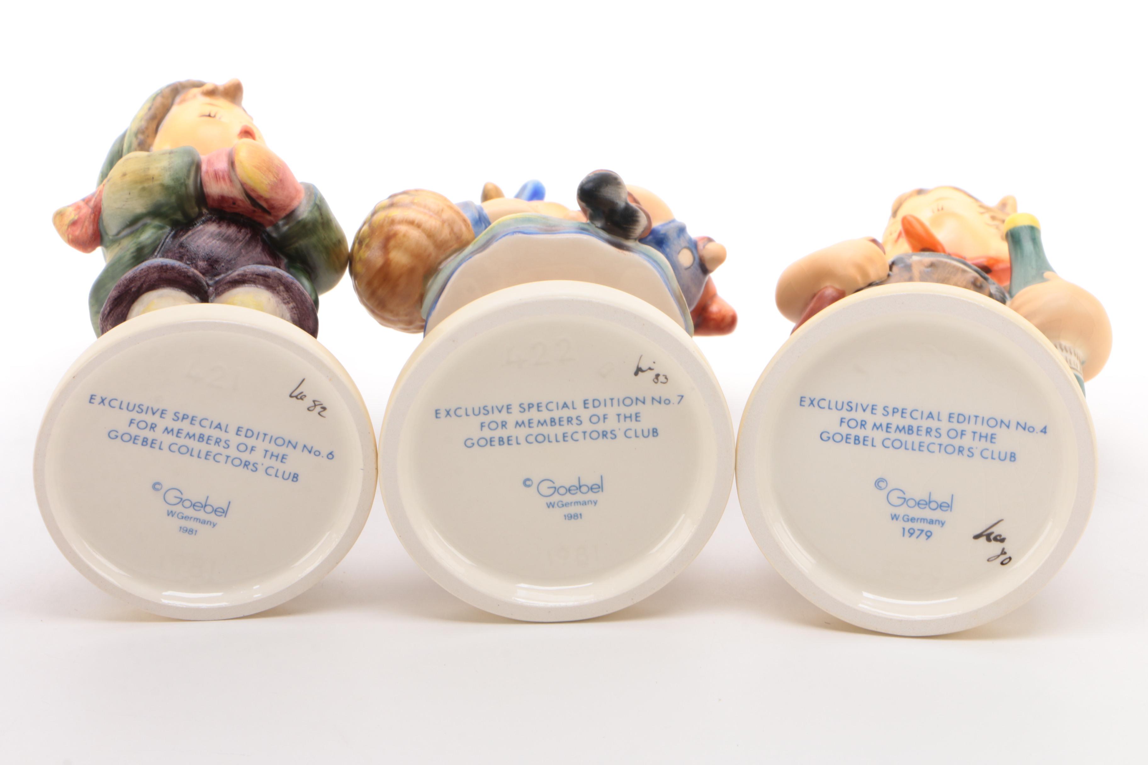 Goebel Collectors Club Edition Porcelain Figurines, 1970-1980s