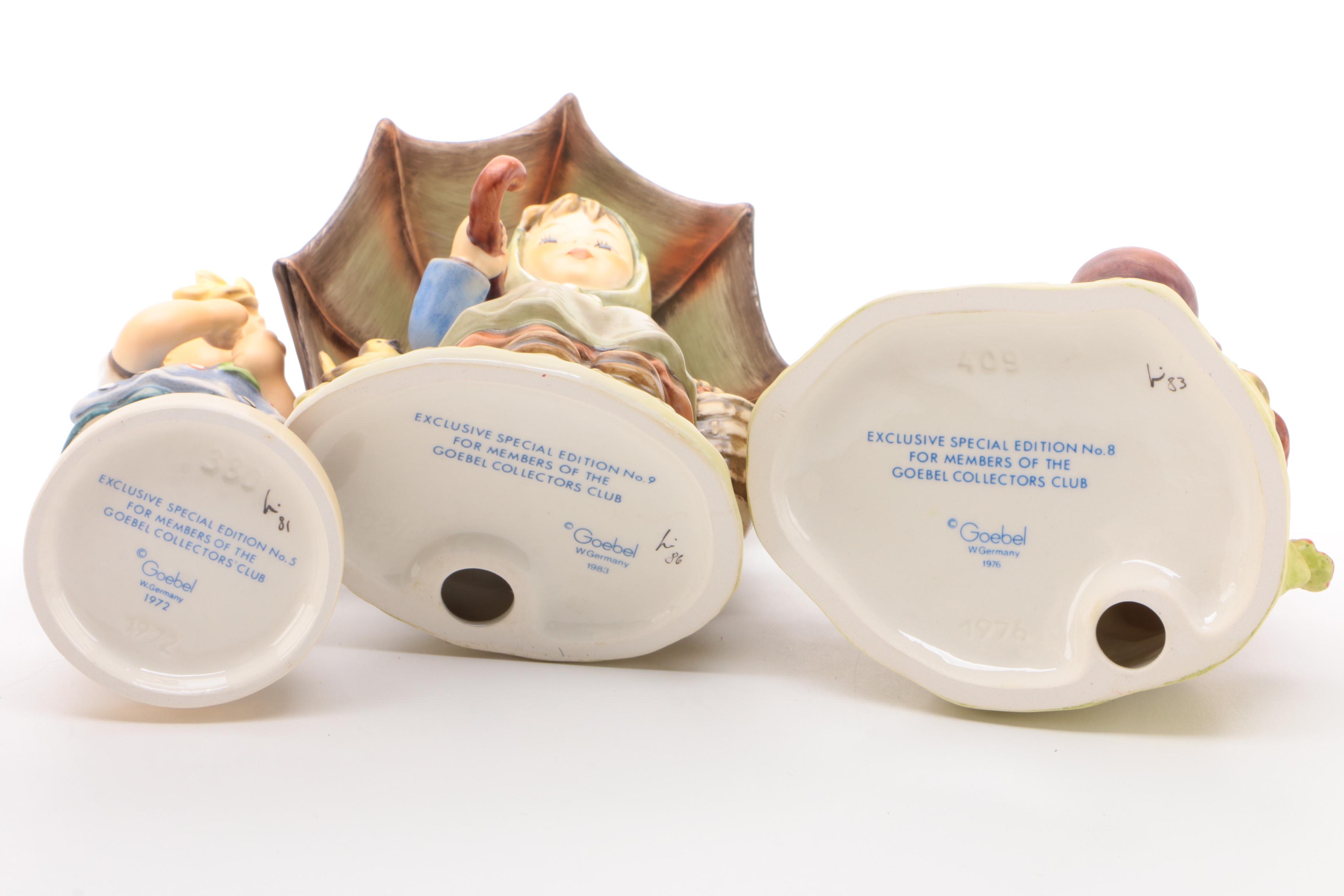 Goebel Collectors Club Edition Porcelain Figurines, 1970-1980s