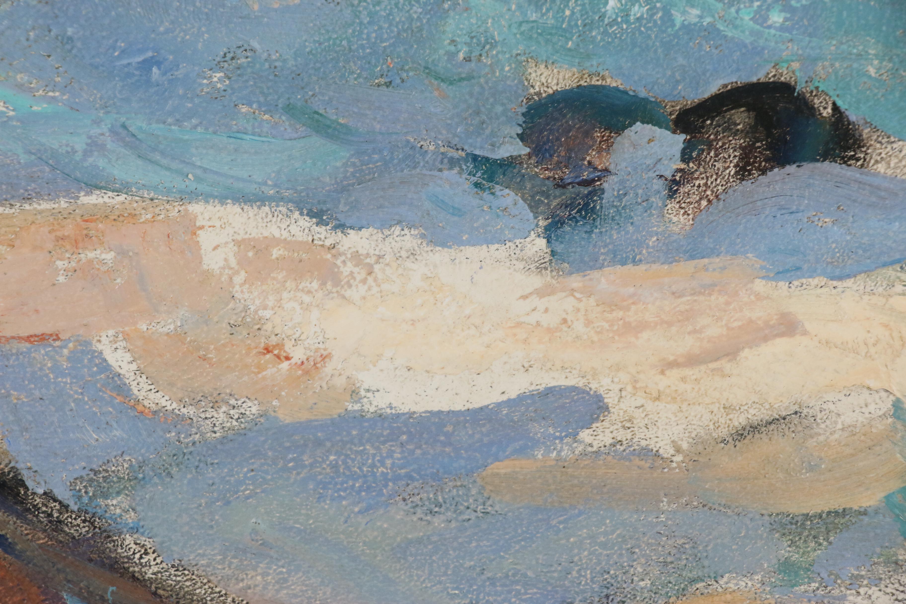 Frank Harmon Myers Oil Painting "Light from the West", Early-Mid 20th Century