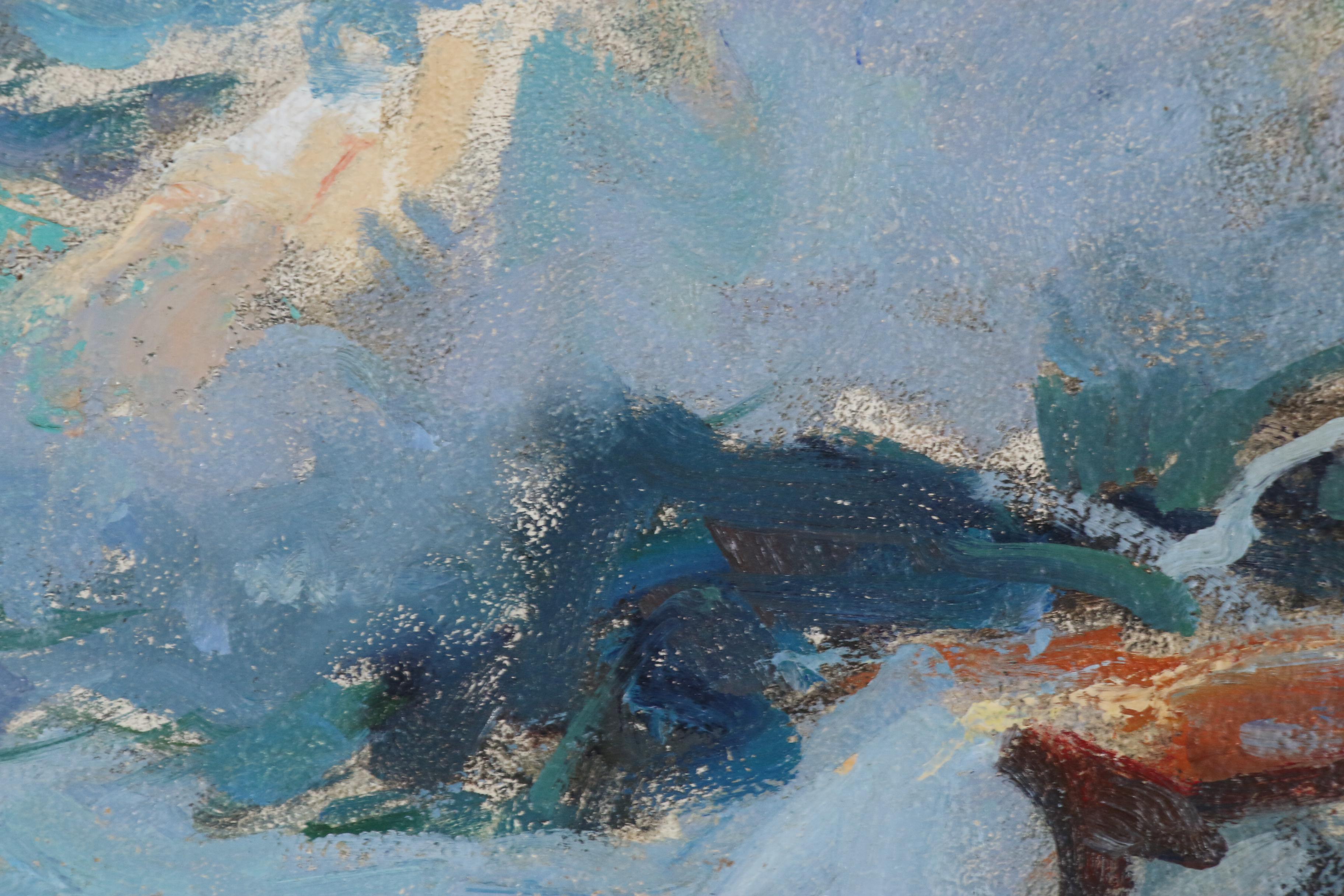 Frank Harmon Myers Oil Painting "Light from the West", Early-Mid 20th Century