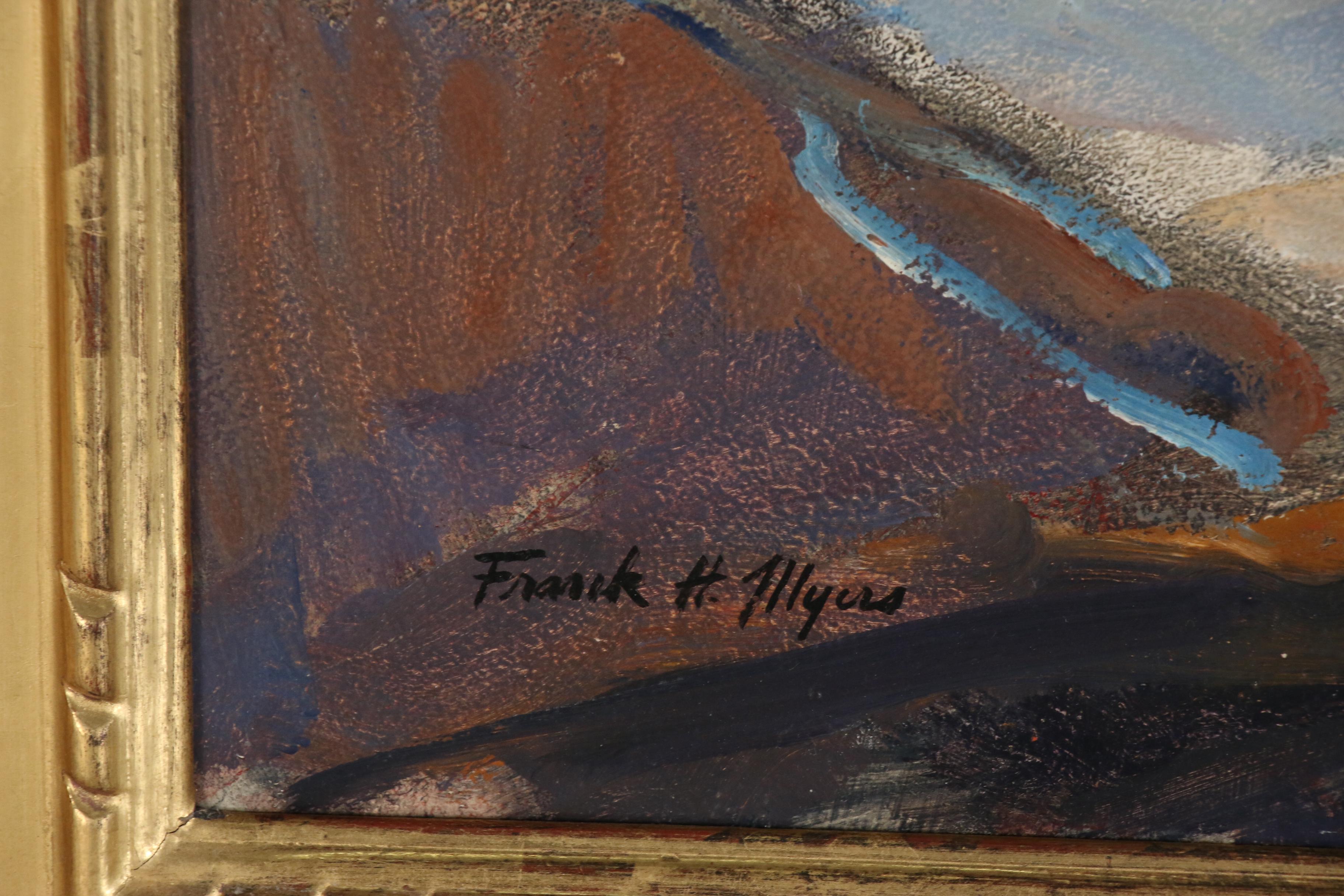 Frank Harmon Myers Oil Painting "Light from the West", Early-Mid 20th Century