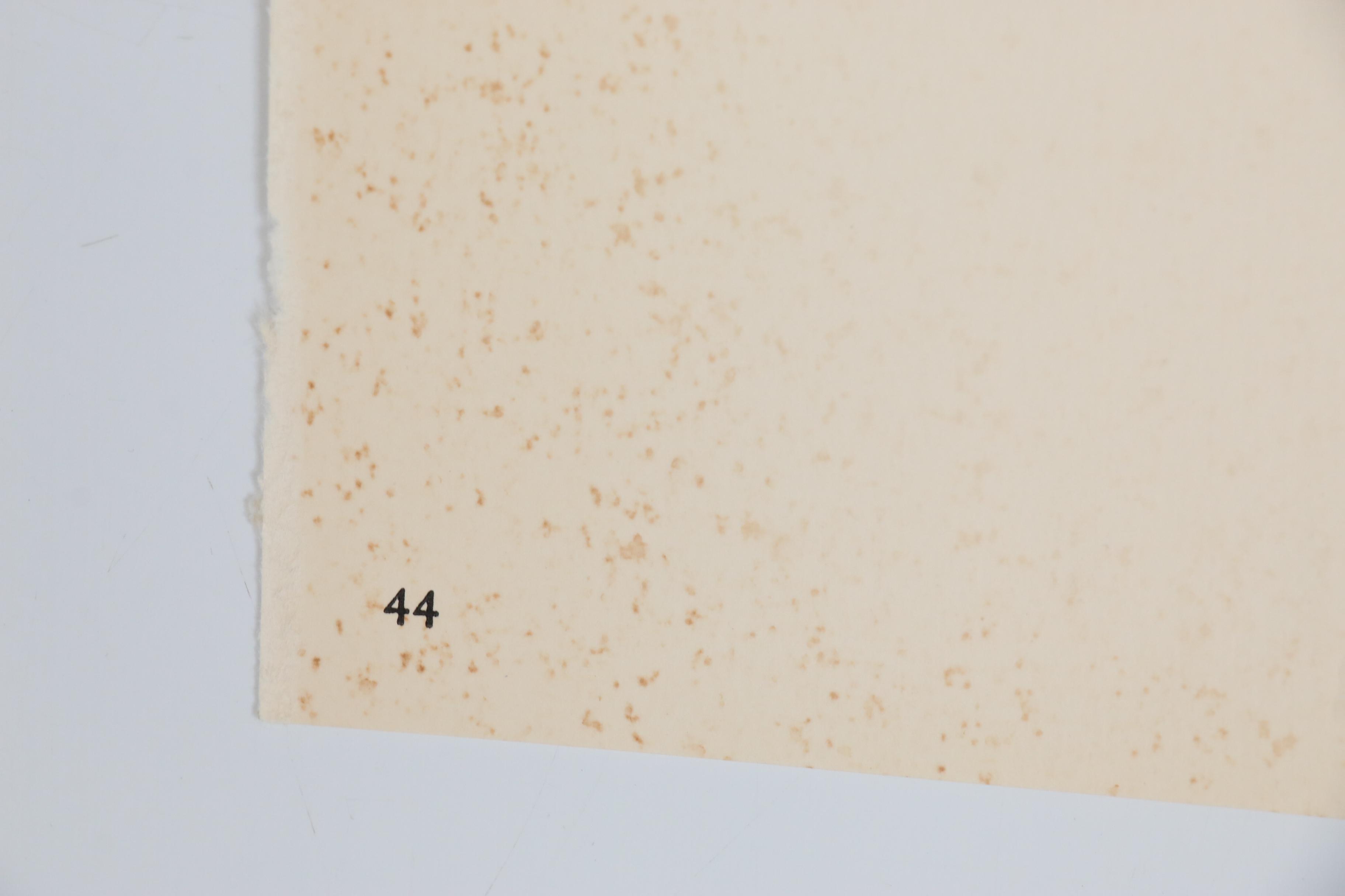 Pablo Picasso Linoleum Cut "Female Bust", 1962