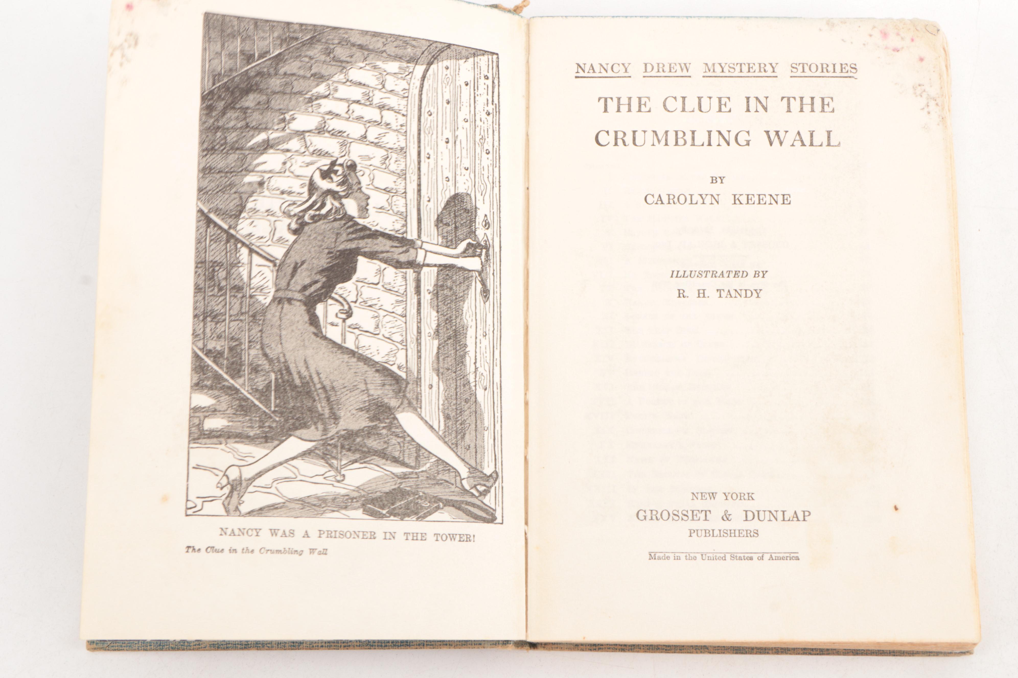 "Nancy Drew" Mystery Book Series by Carolyn Keene, Mid-20th Century