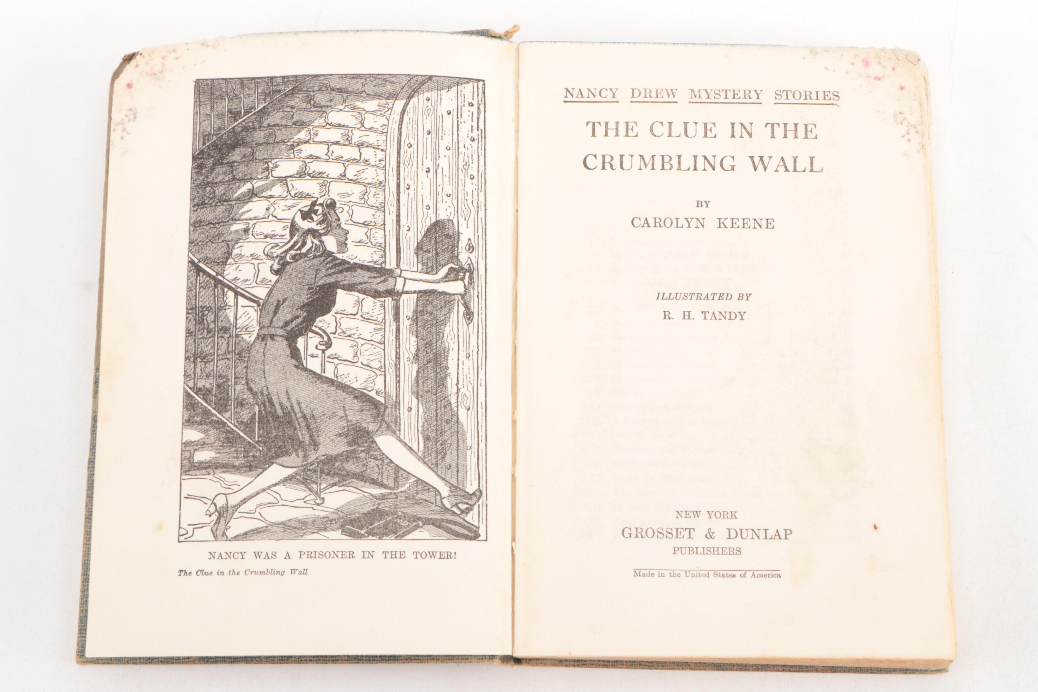 "Nancy Drew" Mystery Book Series by Carolyn Keene, Mid-20th Century