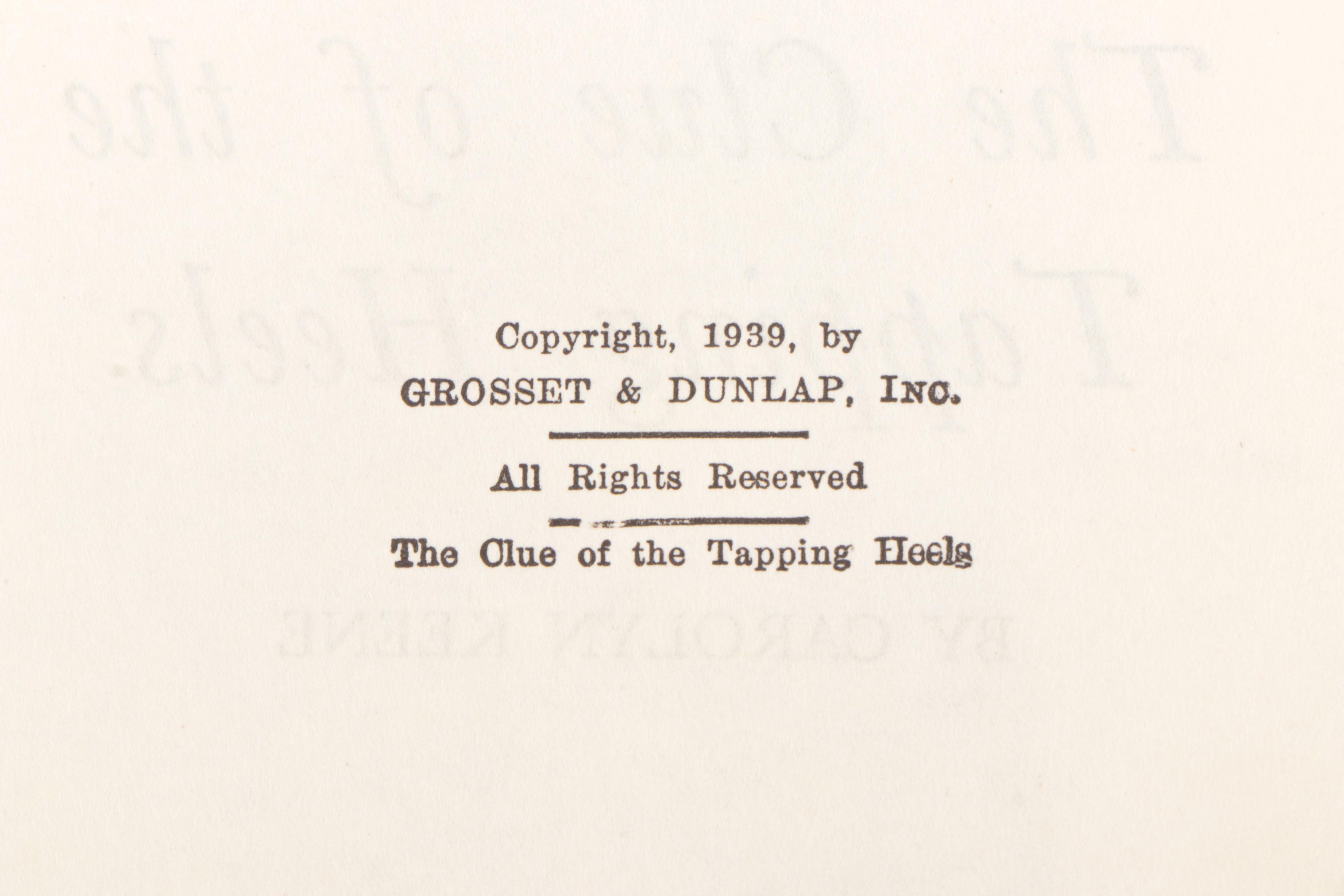 "Nancy Drew" Mystery Book Series by Carolyn Keene, Mid-20th Century