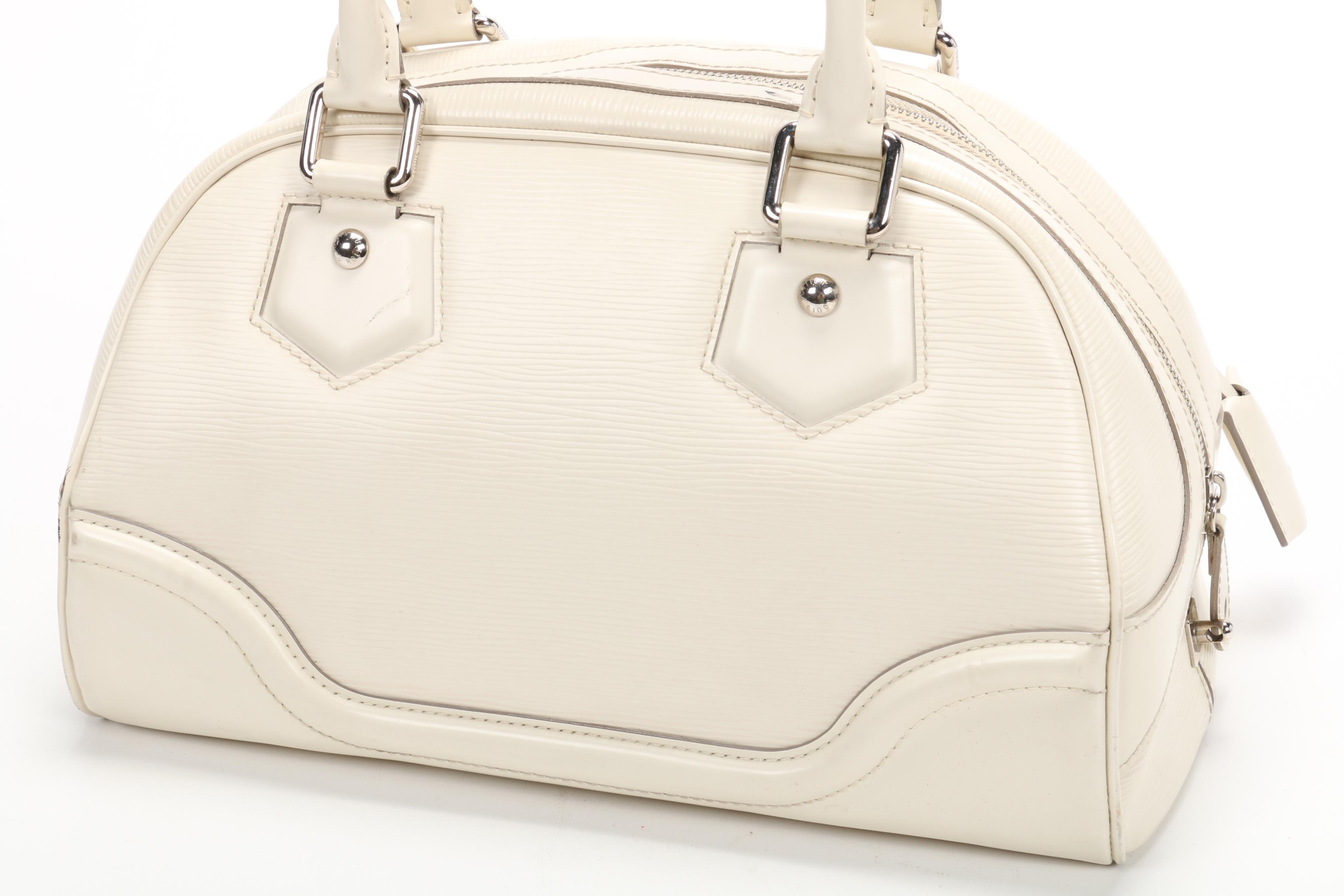 Louis Vuitton Epi Leather Bowling Montaigne PM Ivoire Bag