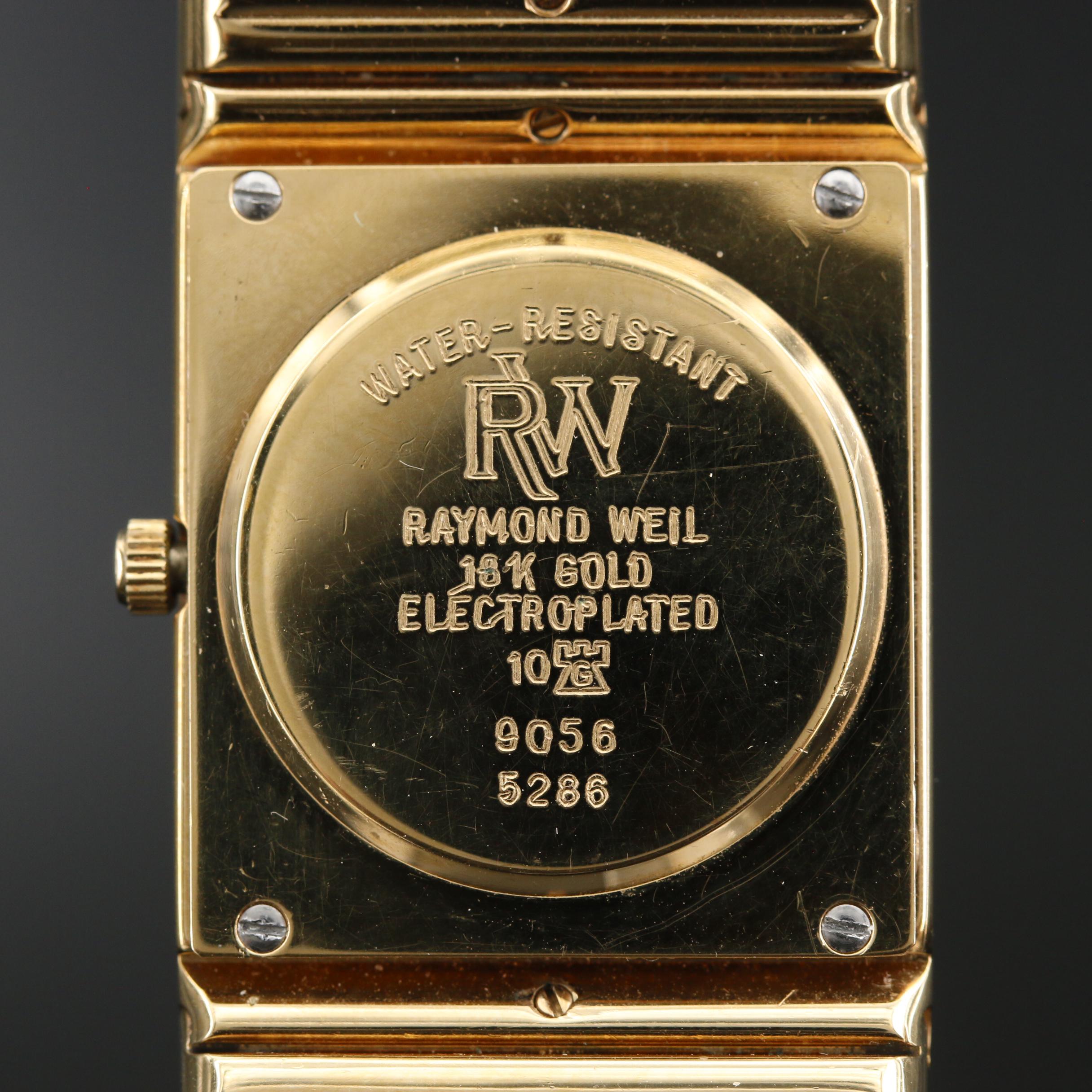 Vintage Raymond Weil 9056 Two Tone Quartz Watch