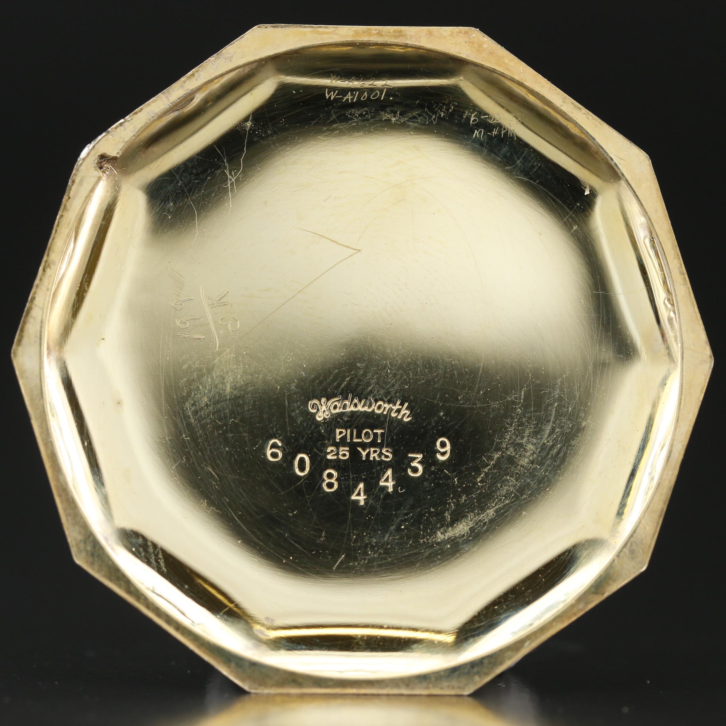 1923 Elgin Gold Filled Decagon Open Face Pocket Watch