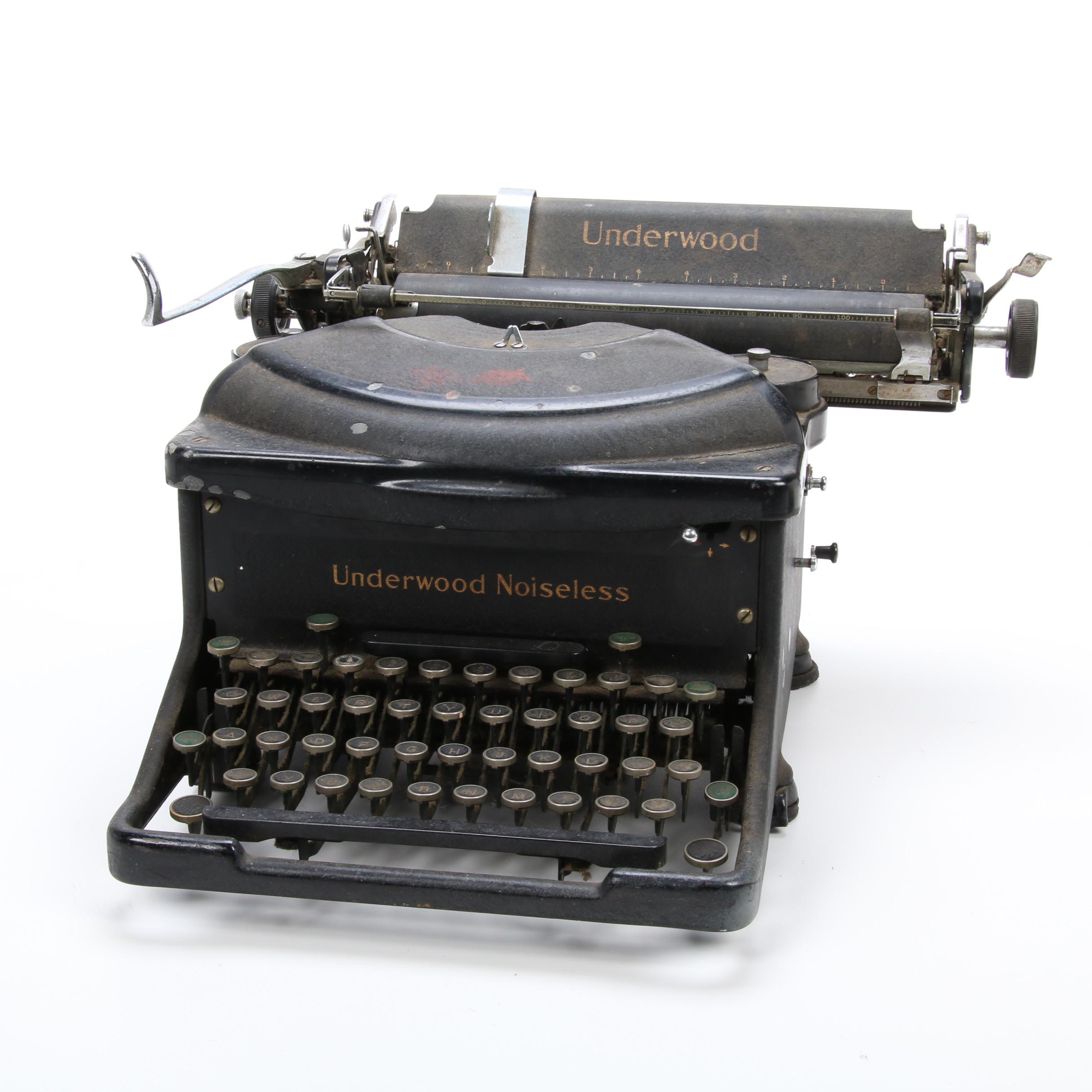 Underwood Elliott Fisher Company "Noiseless" Typewriter, 1941