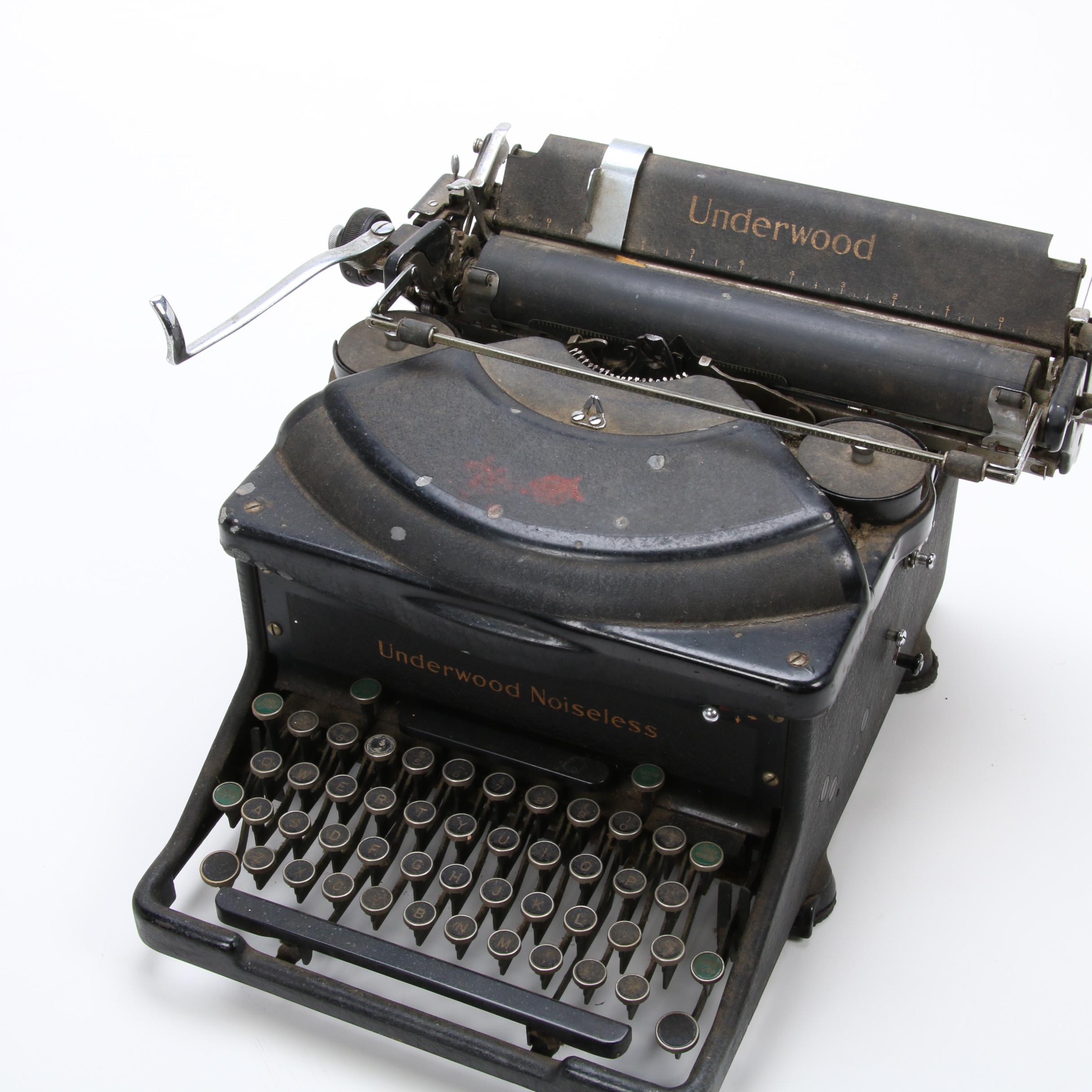 Underwood Elliott Fisher Company "Noiseless" Typewriter, 1941