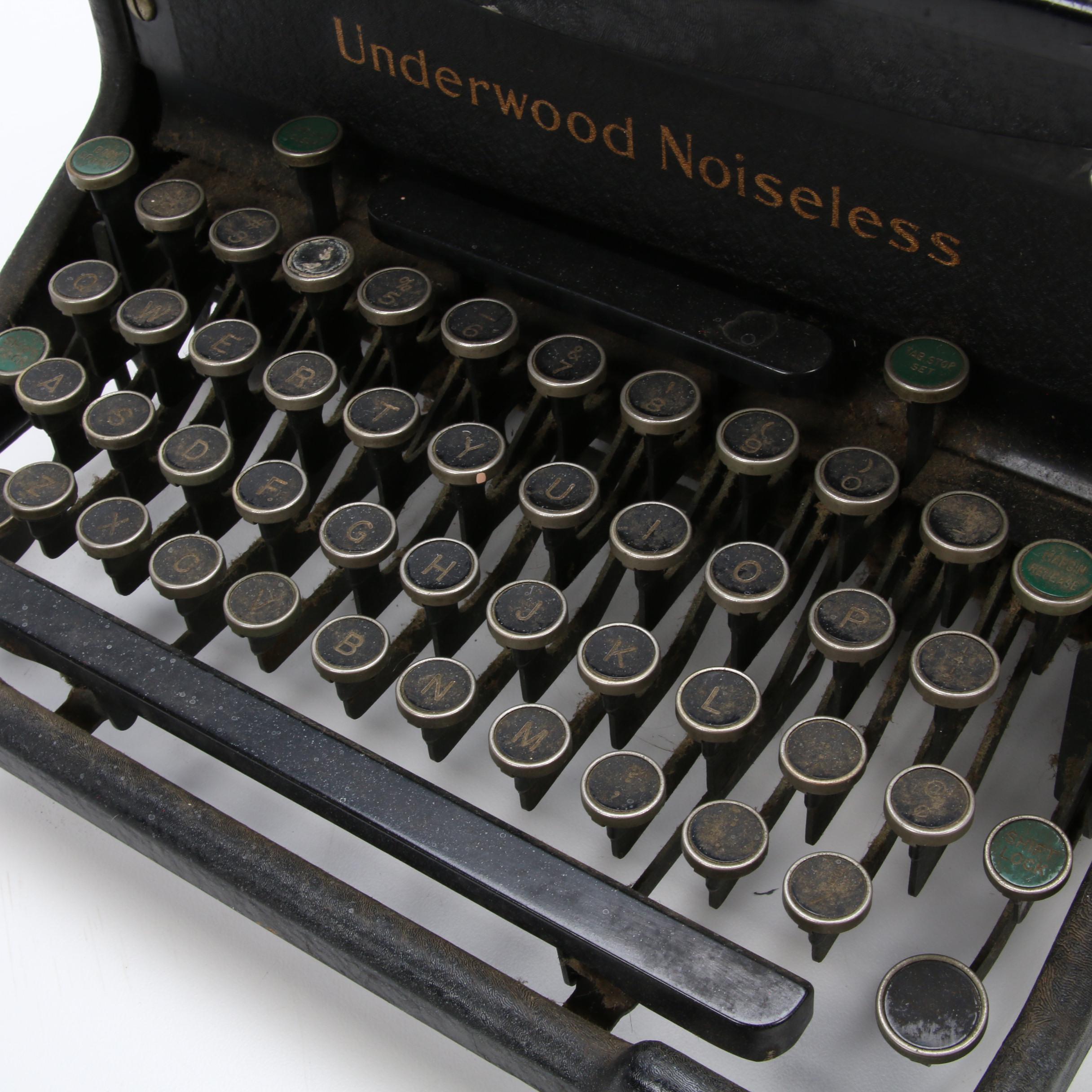 Underwood Elliott Fisher Company "Noiseless" Typewriter, 1941