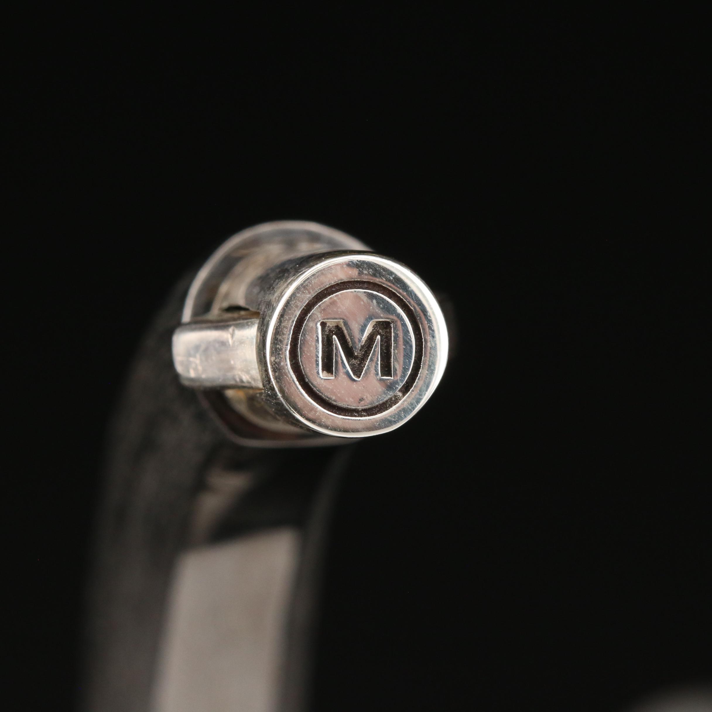 John Hardy "Bamboo" Sterling Silver Hinged Bangle with Matte Finish