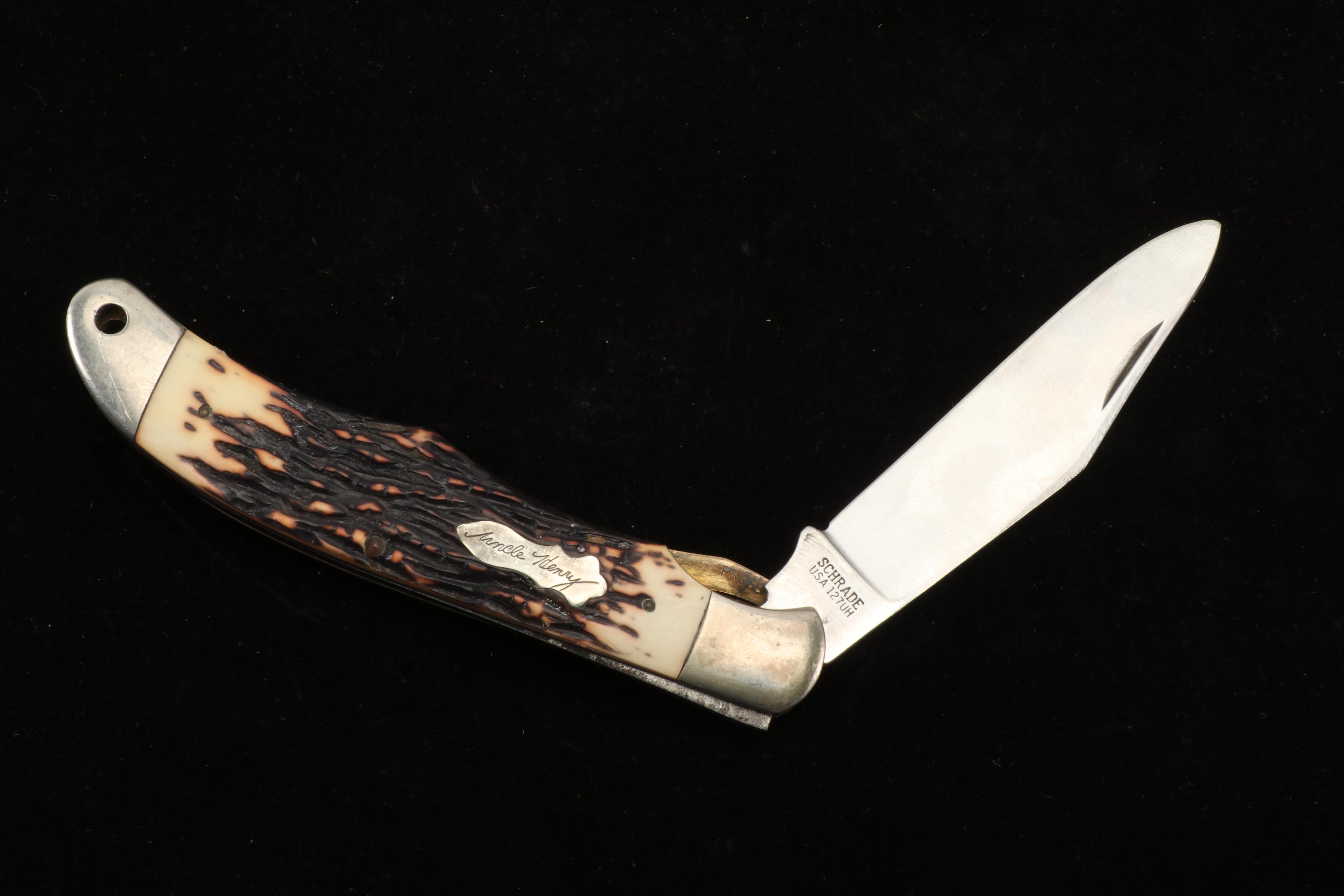 Schrade Pocket Knives Including Old Timer, Uncle Henry, Scrimshaw, and More