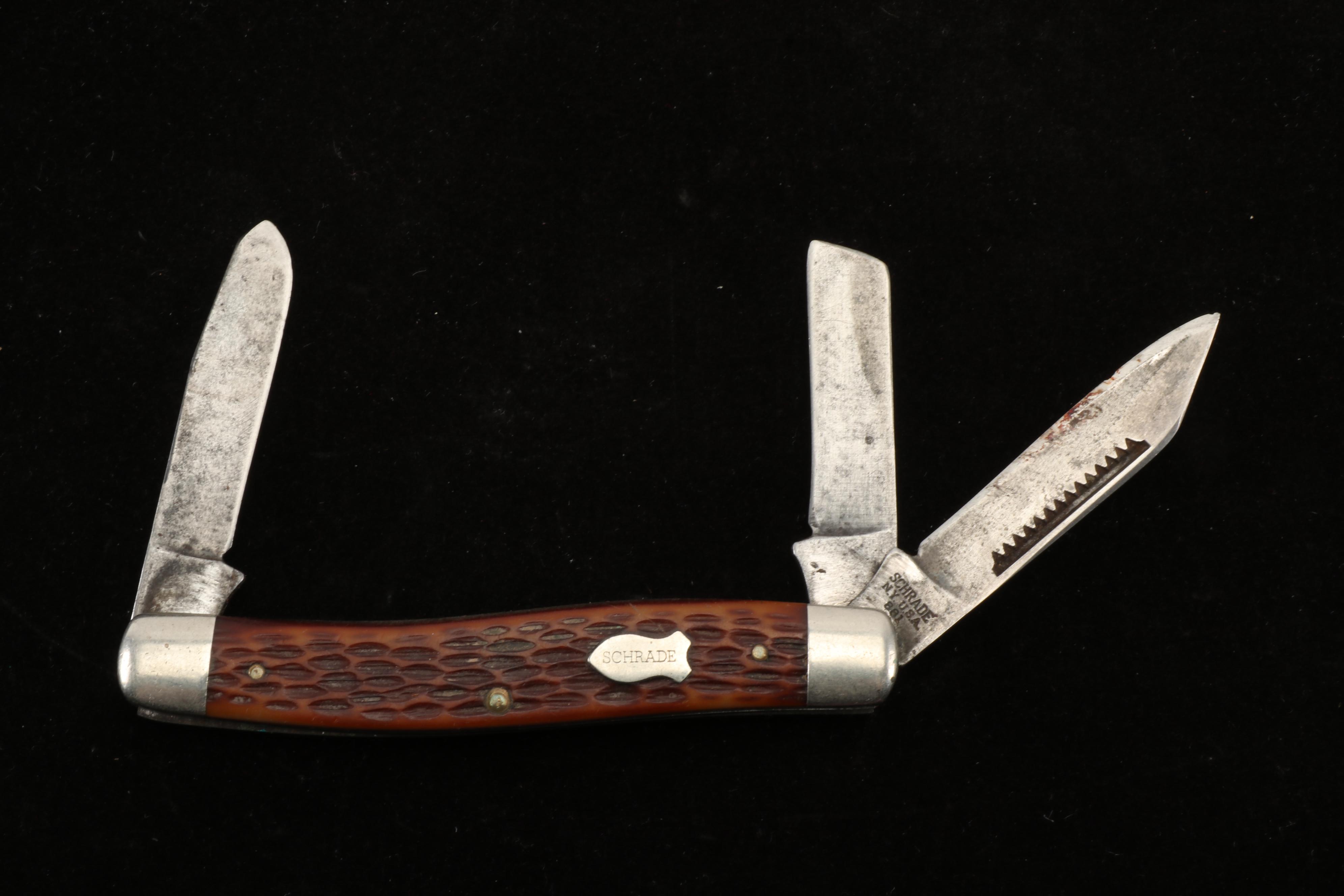 Schrade Pocket Knives Including Old Timer, Uncle Henry, Scrimshaw, and More