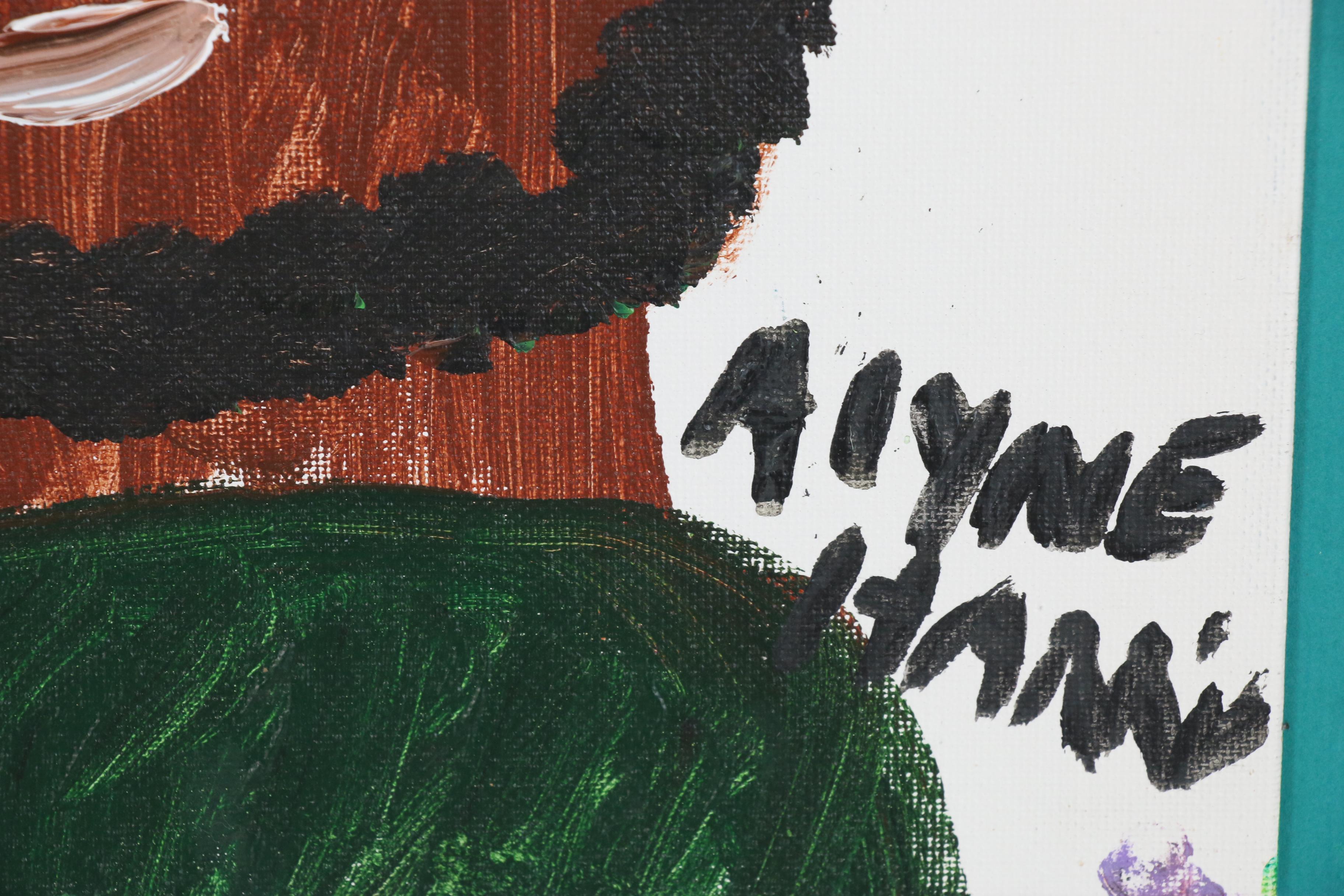 Alyne Harris Folk Art Acrylic Painting