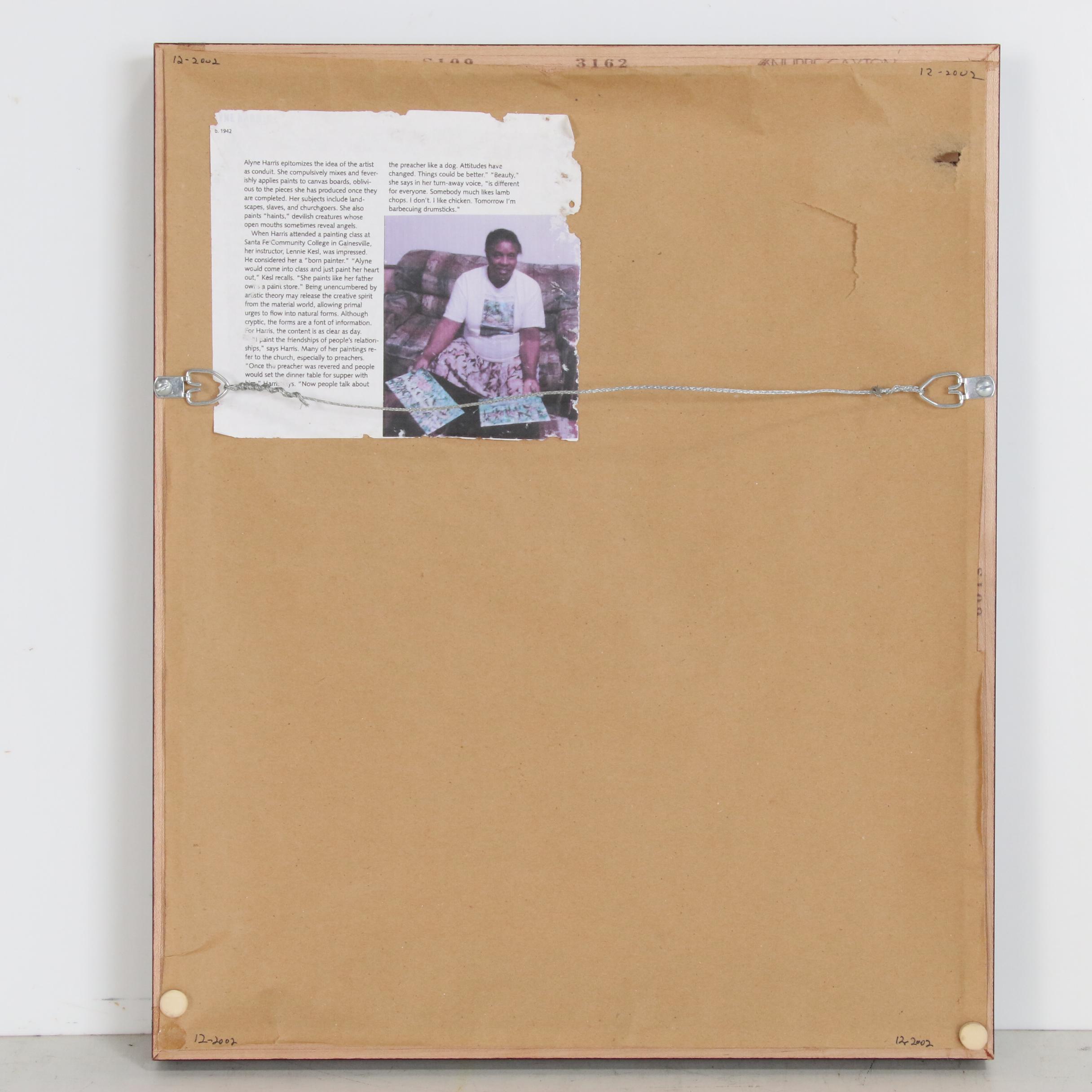 Alyne Harris Folk Art Acrylic Painting