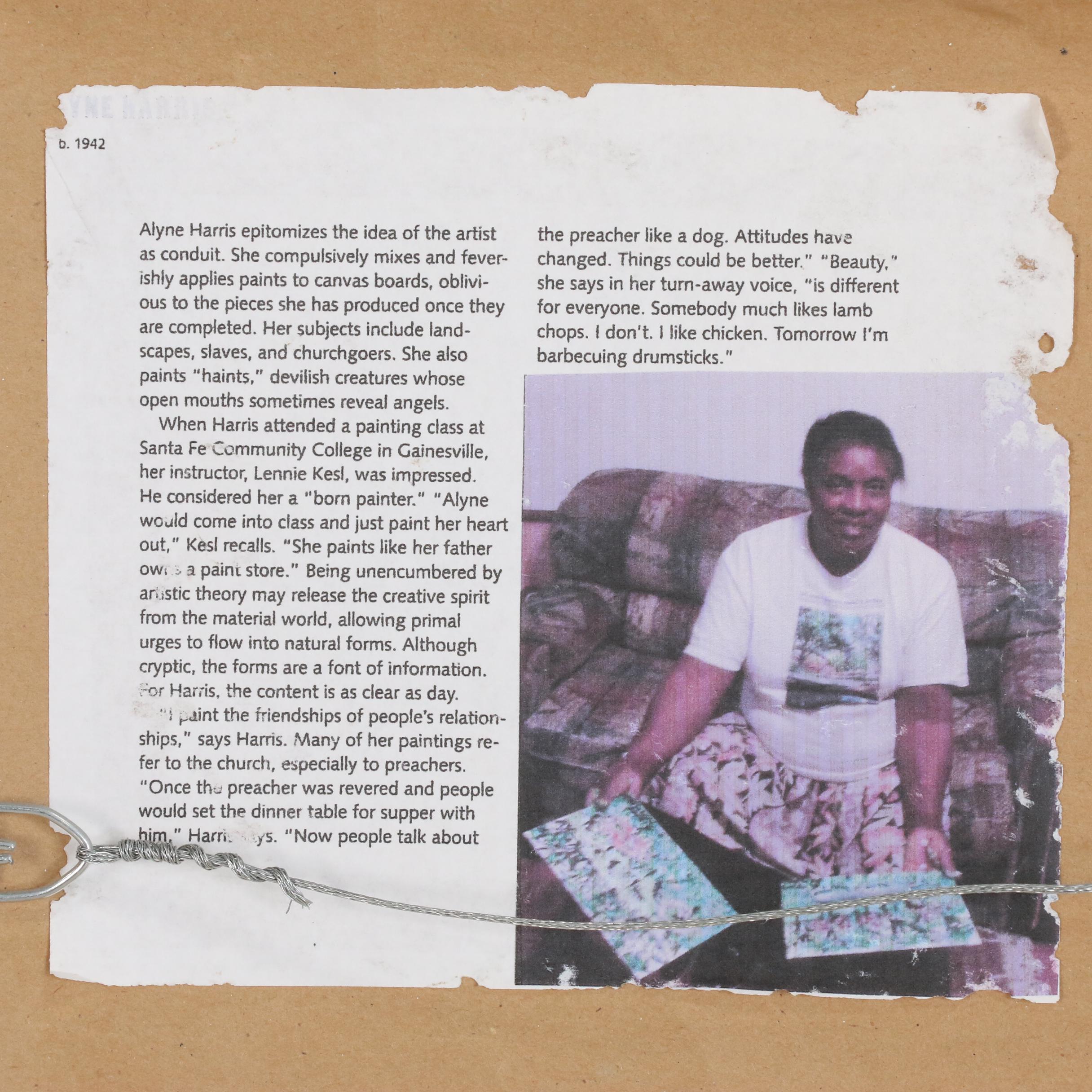 Alyne Harris Folk Art Acrylic Painting