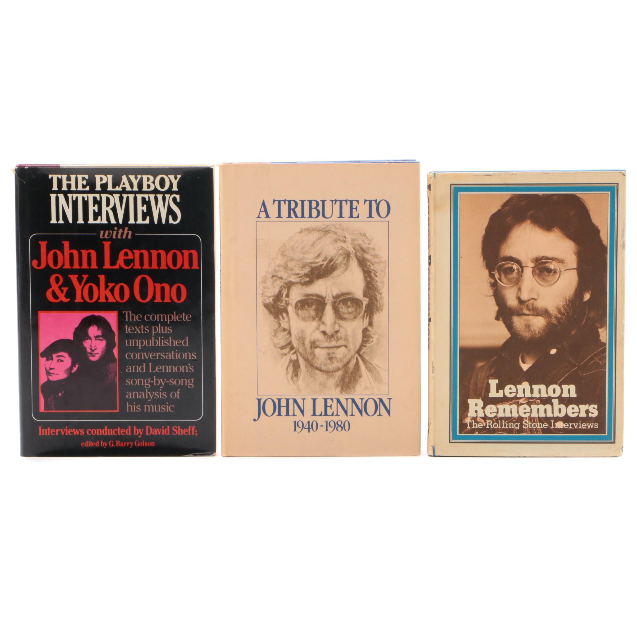 John Lennon Books Including First Edition "The Playboy Interviews" and Others