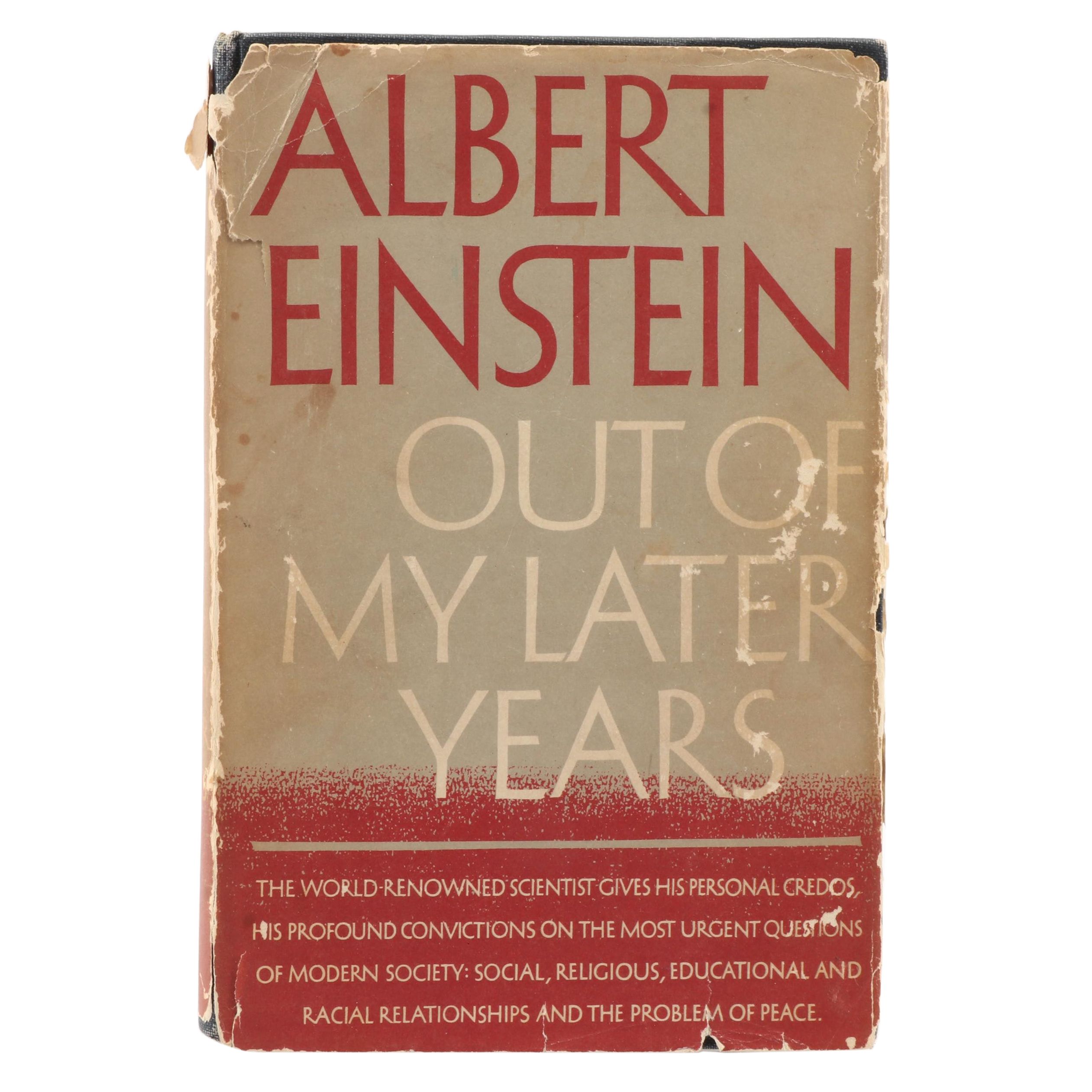 1950 First Edition "Out of My Later Years" by Albert Einstein