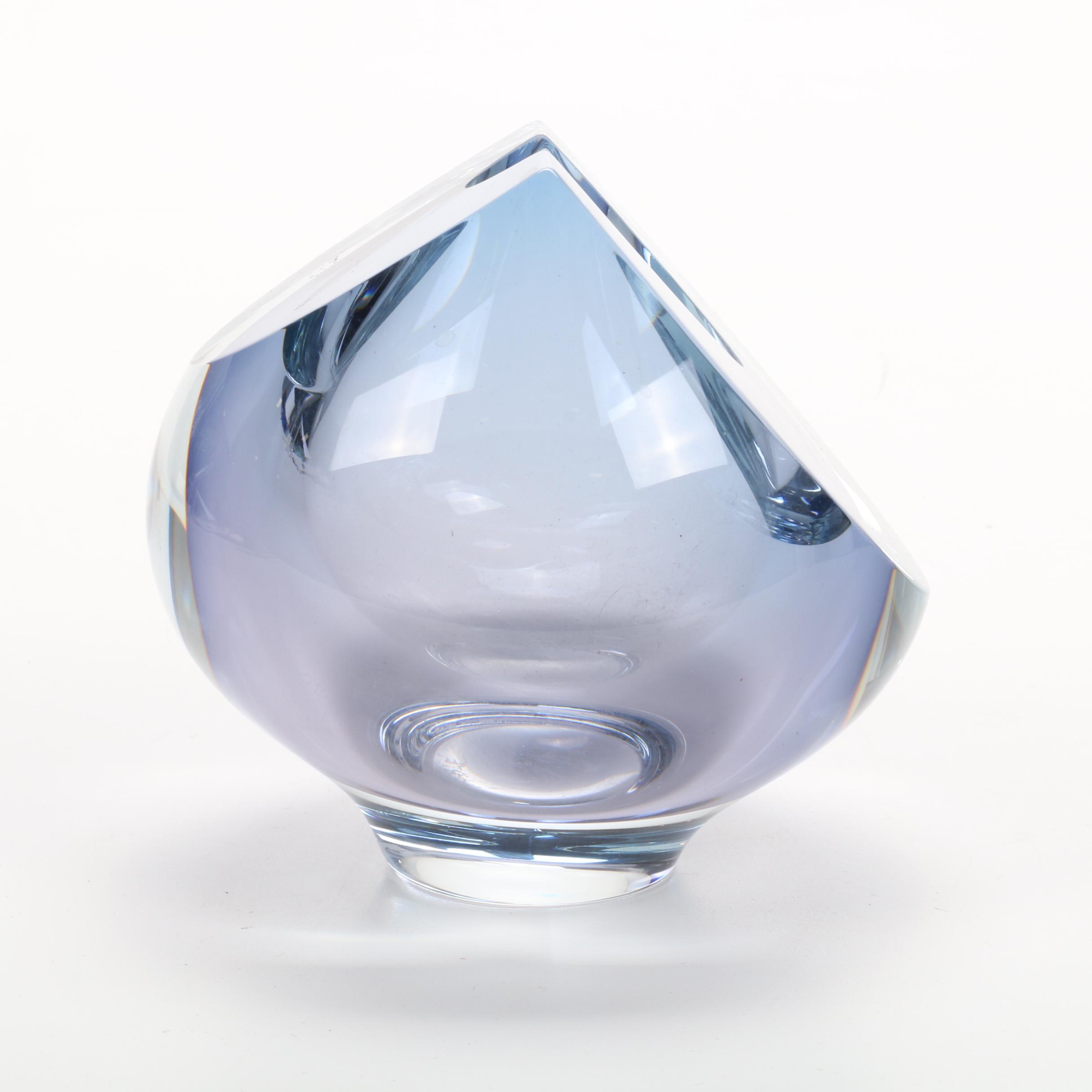 Robert Deeble Modern Abstract Art Glass Vase