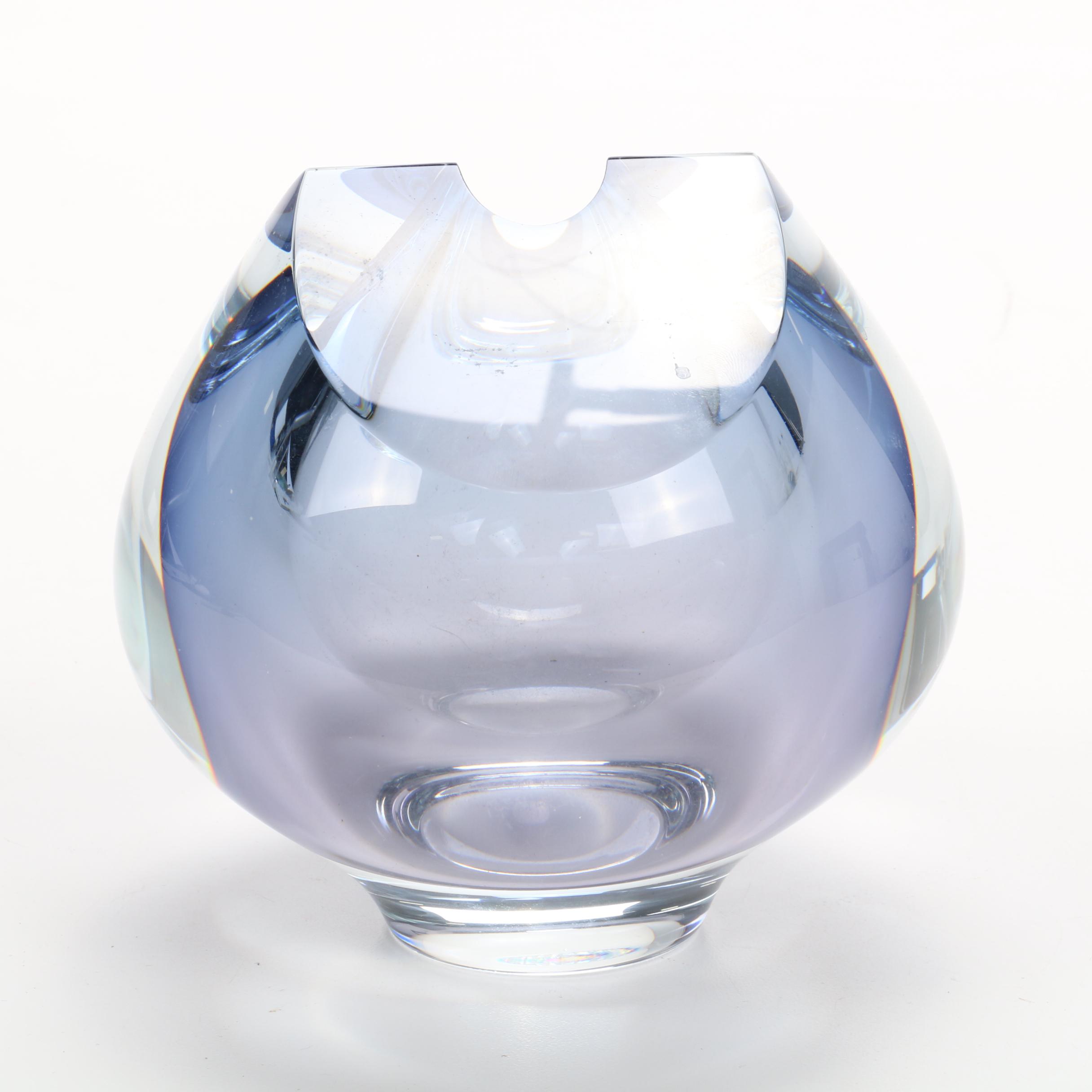 Robert Deeble Modern Abstract Art Glass Vase