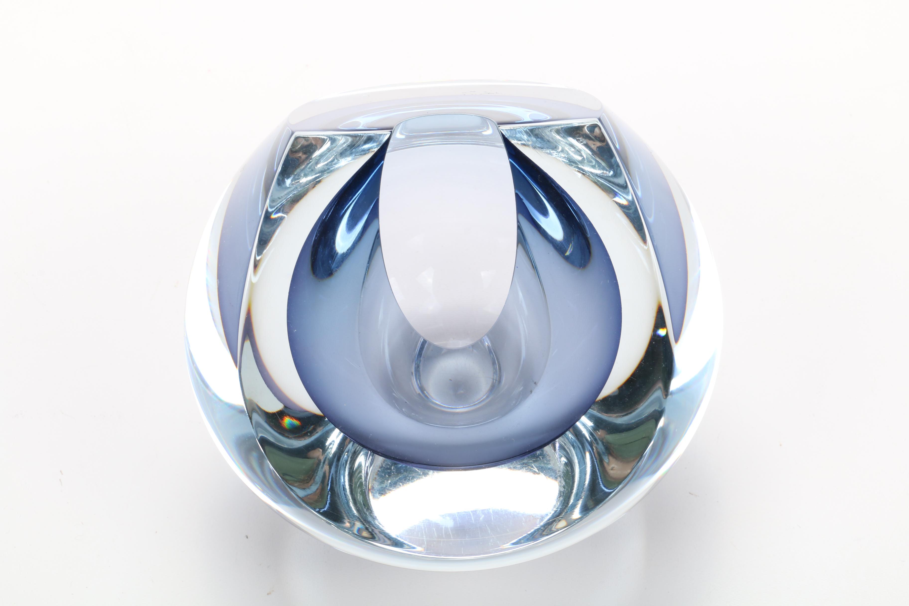 Robert Deeble Modern Abstract Art Glass Vase