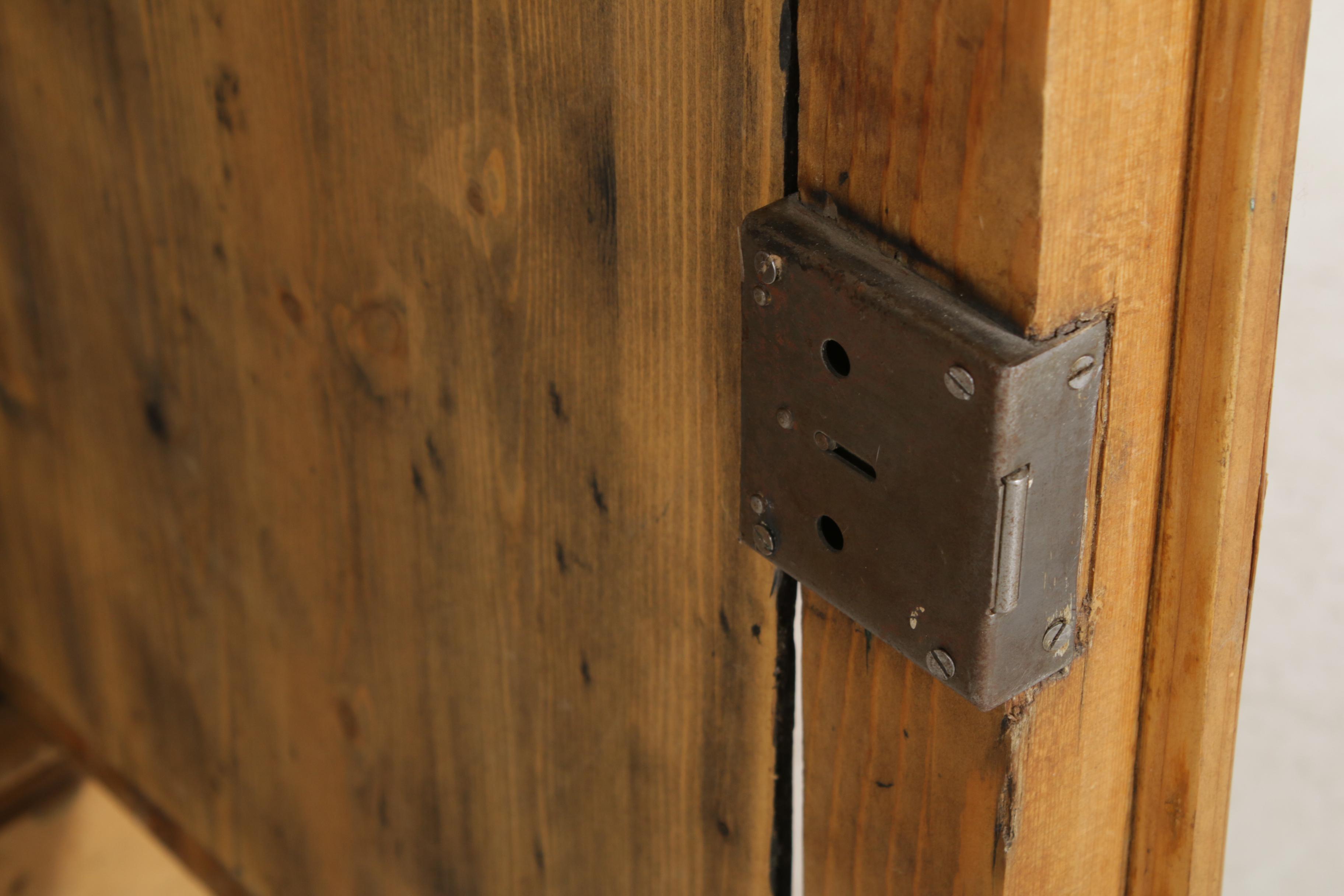 Pine Stepback Cabinet, Possibly a Mercantile Cabinet, 19th Century