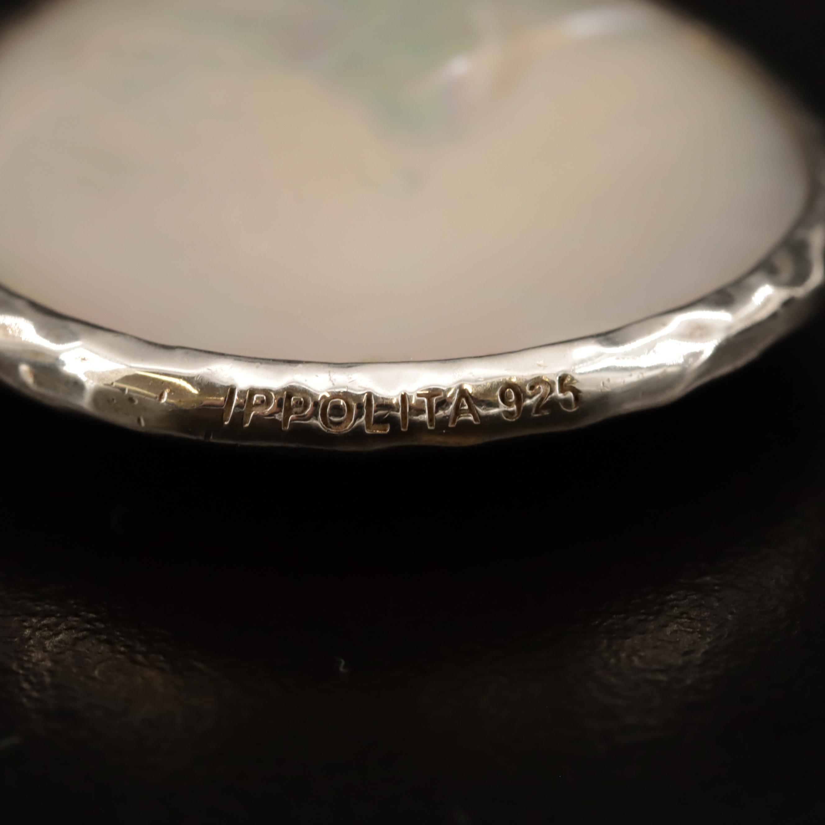 Ippolita Sterling Silver Quartz and Mother of Pearl Reversible Pendant