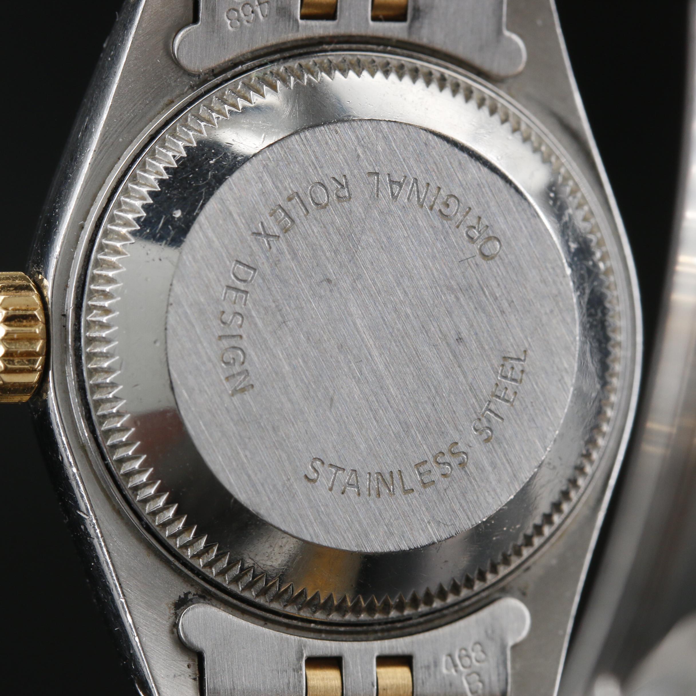 1991 Rolex Datejust Factory Diamond Dial and 18K Gold Automatic Watch