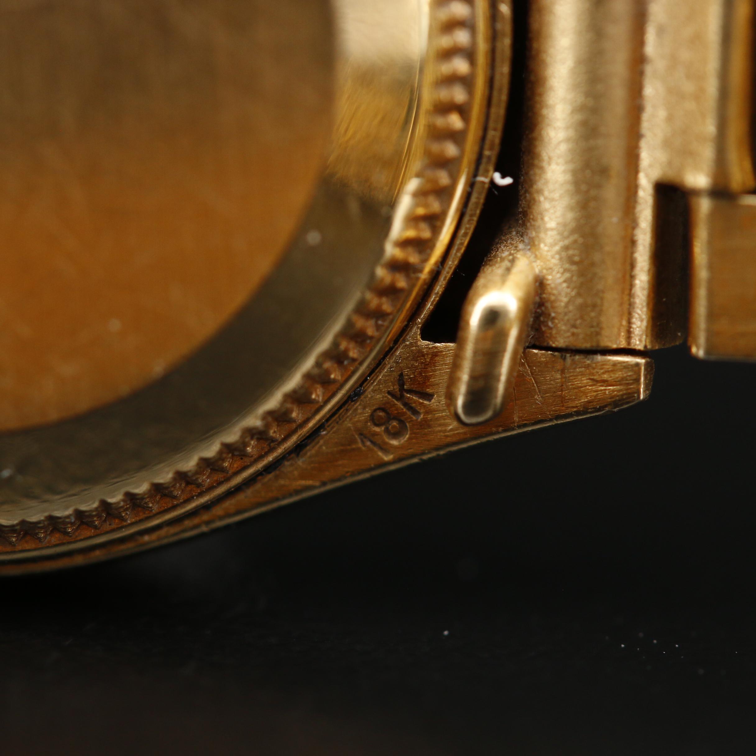 1970 Rolex Datejust 18K Automatic Watch with Factory Diamond Dial