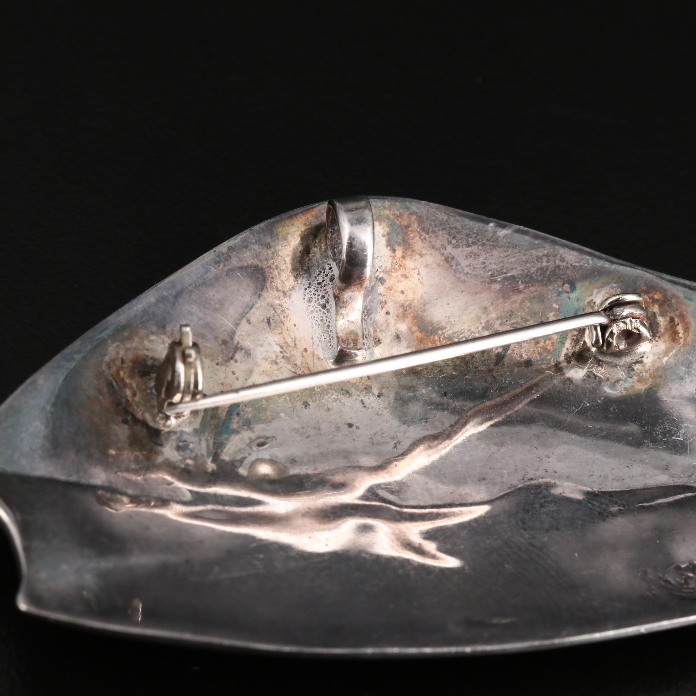 Sterling Silver Jewelry Including Tortoise Shell, Abalone and Mother of Pearl.