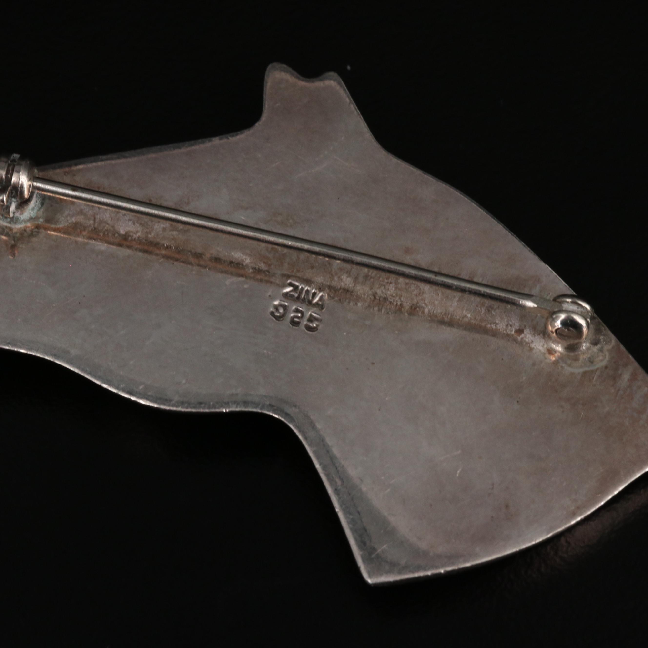 Sterling Silver Jewelry Including Tortoise Shell, Abalone and Mother of Pearl.