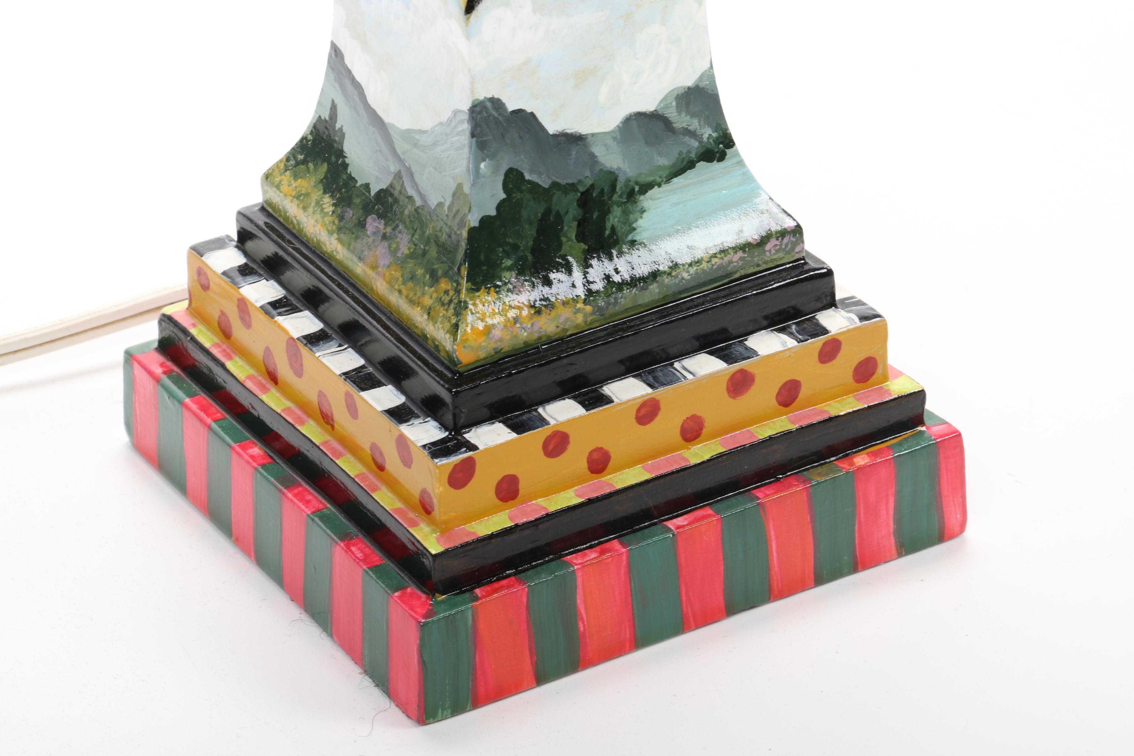 MacKenzie-Childs Style Table Lamps with Beaded Shades